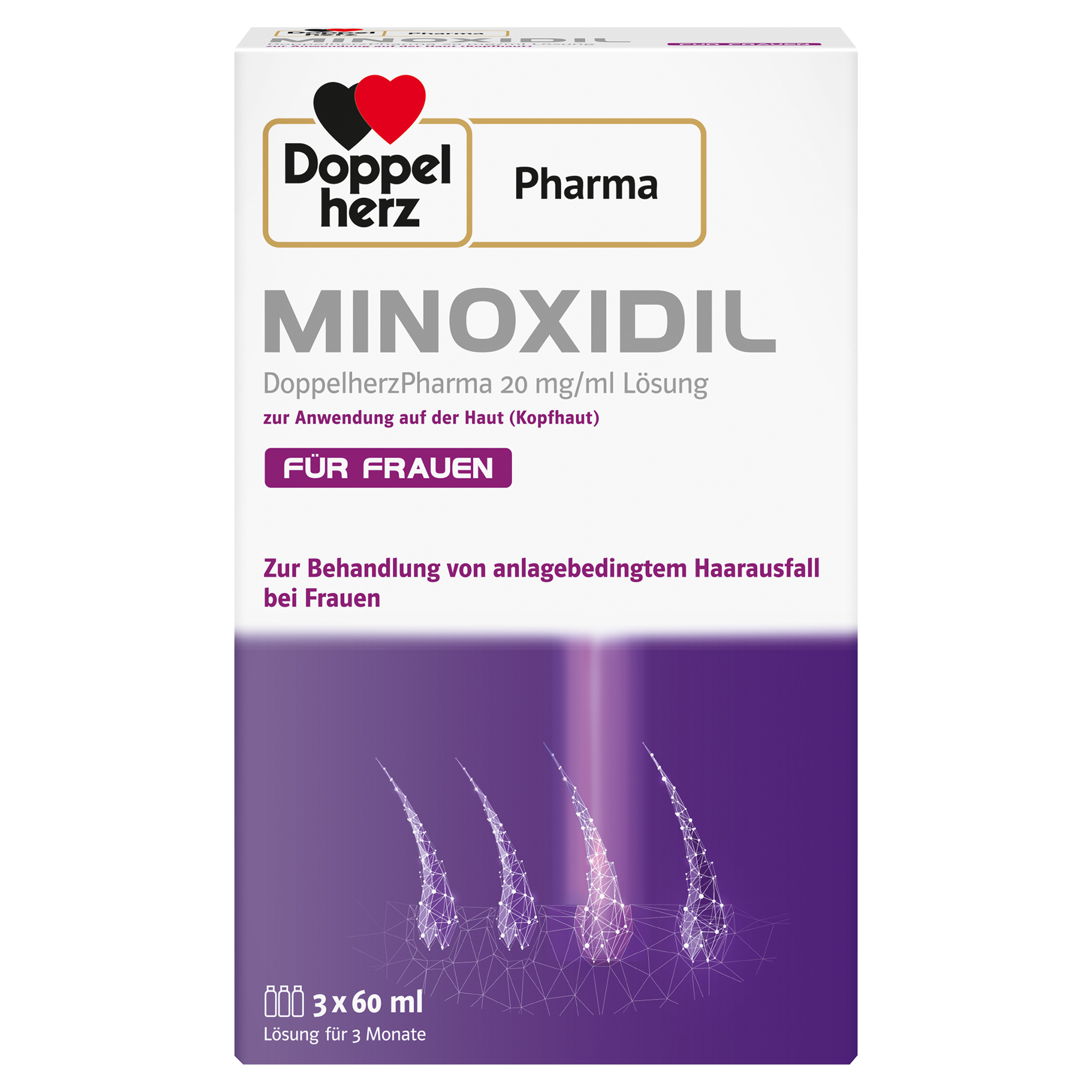 MINOXIDIL DoppelherzPhar.20mg/ml Lsg.Anw.Haut Frau MINOXIDIL DoppelherzPhar.20mg/ml Lsg.Anw.Haut Frau