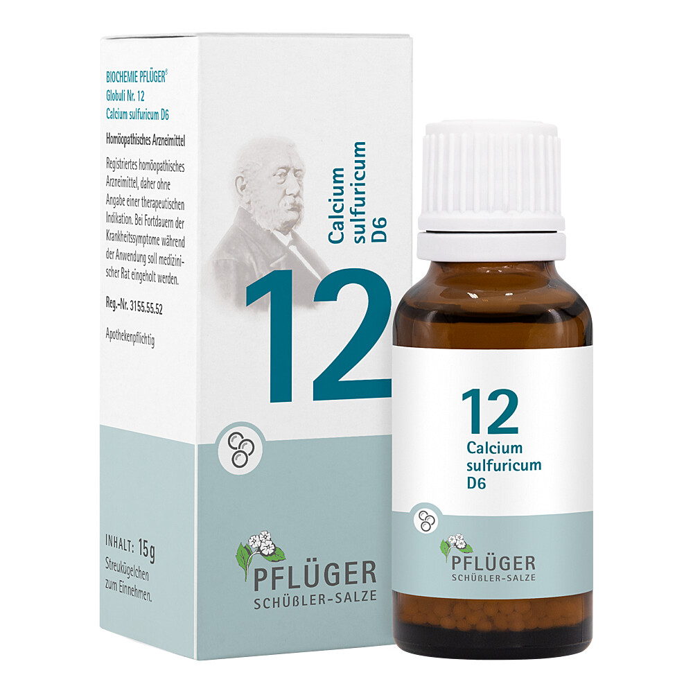 BIOCHEMIE Pflüger 12 Calcium sulfuricum D 6 Glob. BIOCHEMIE Pflüger 12 Calcium sulfuricum D 6 Glob.