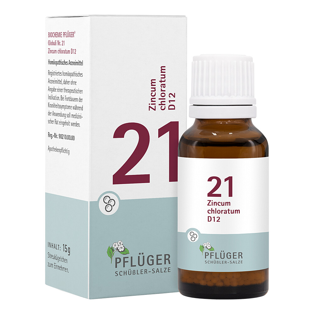 BIOCHEMIE Pflüger 21 Zincum chloratum D 12 Globuli BIOCHEMIE Pflüger 21 Zincum chloratum D 12 Globuli