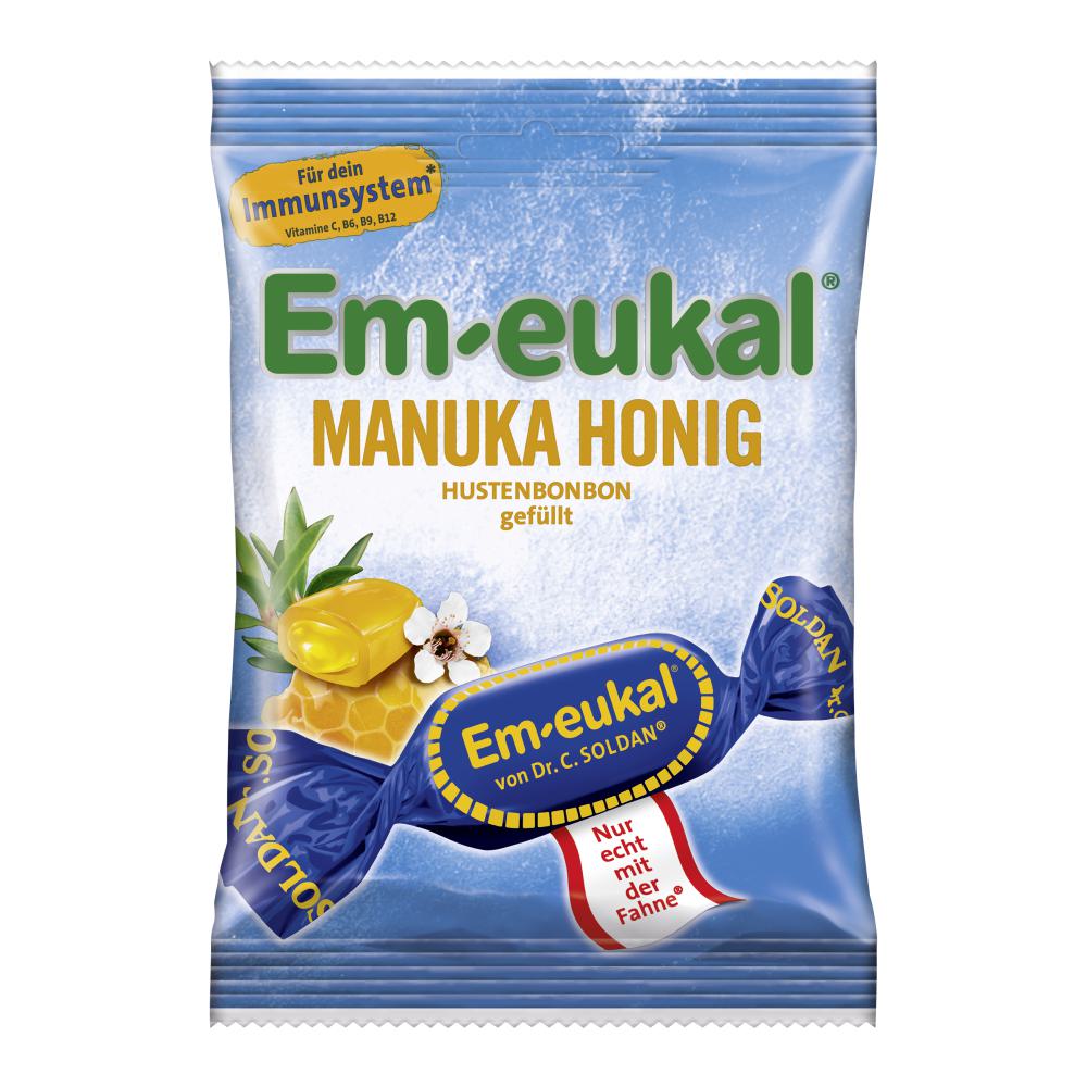 EM-EUKAL Bonbons Manuka-Honig gefüllt zuckerhaltig EM-EUKAL Bonbons Manuka-Honig gefüllt zuckerhaltig