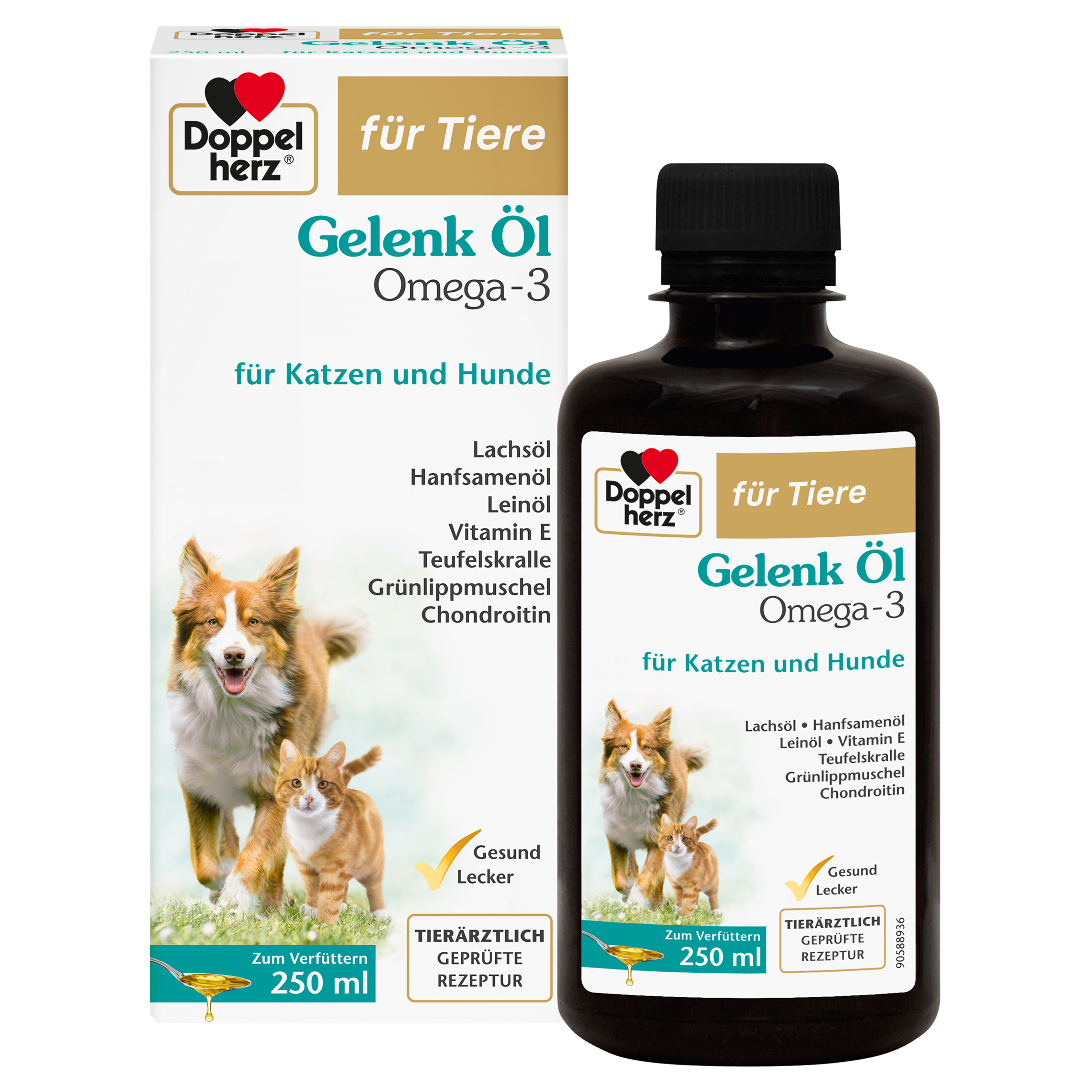 DOPPELHERZ für Tiere Gelenk Öl f.Hunde/Katzen DOPPELHERZ für Tiere Gelenk Öl f.Hunde/Katzen