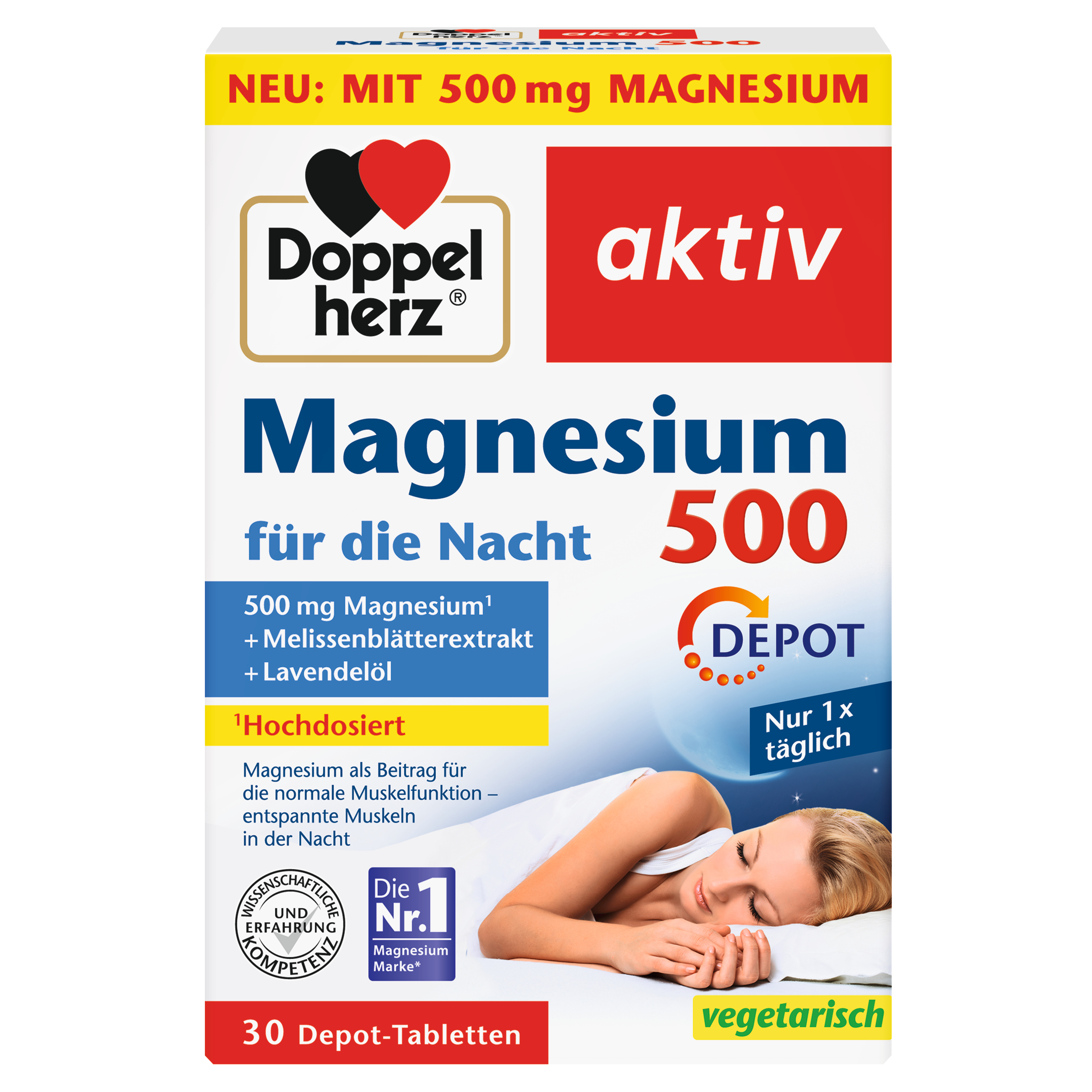 DOPPELHERZ Magnesium 500 für die Nacht DOPPELHERZ Magnesium 500 für die Nacht