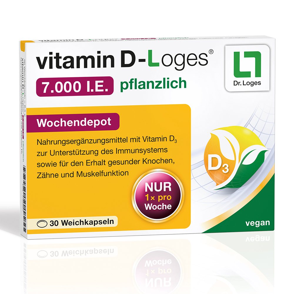VITAMIN D-LOGES 7.000 I.E. pflanzlich Wochendepot VITAMIN D-LOGES 7.000 I.E. pflanzlich Wochendepot