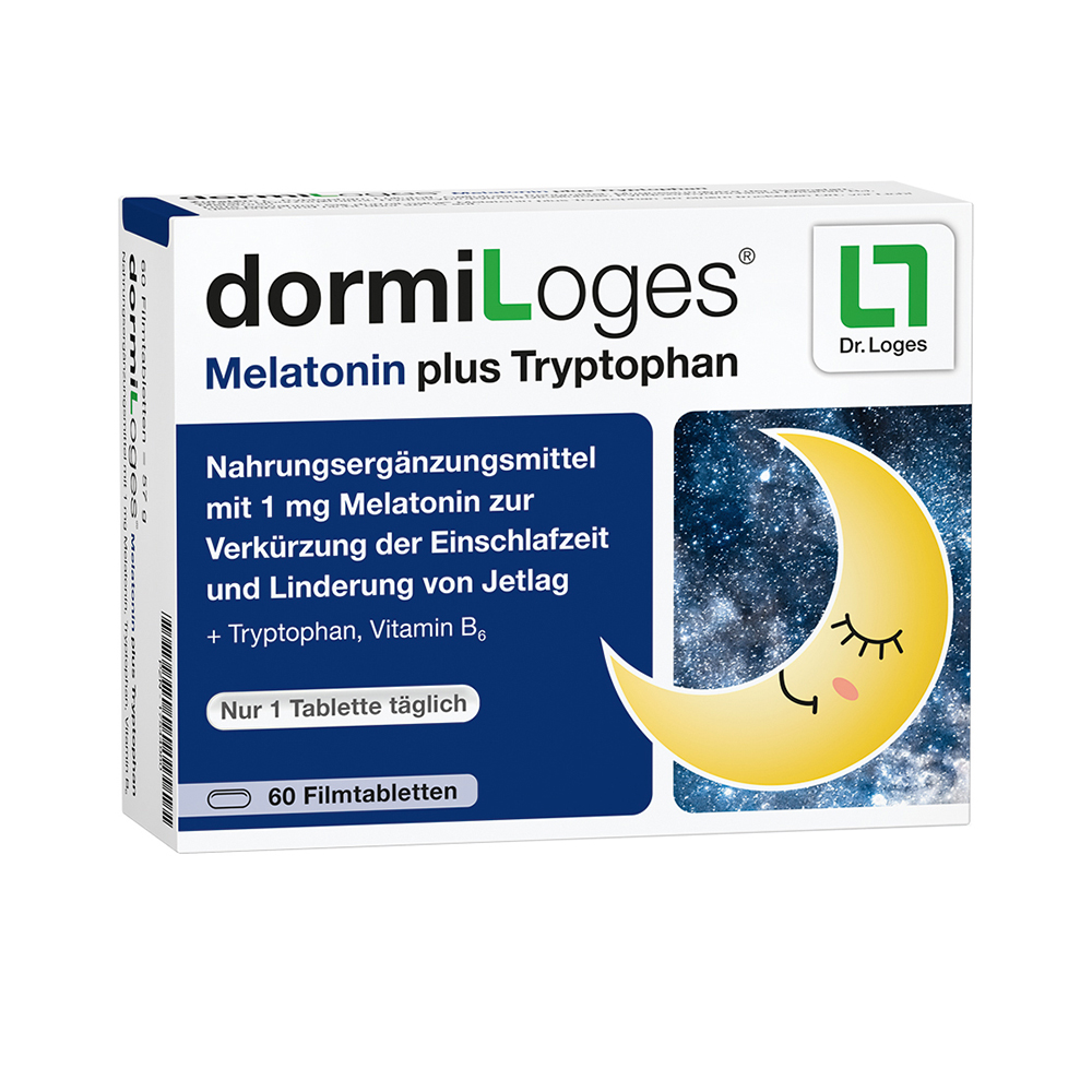 DORMILOGES Melatonin plus Tryptophan Filmtabletten DORMILOGES Melatonin plus Tryptophan Filmtabletten