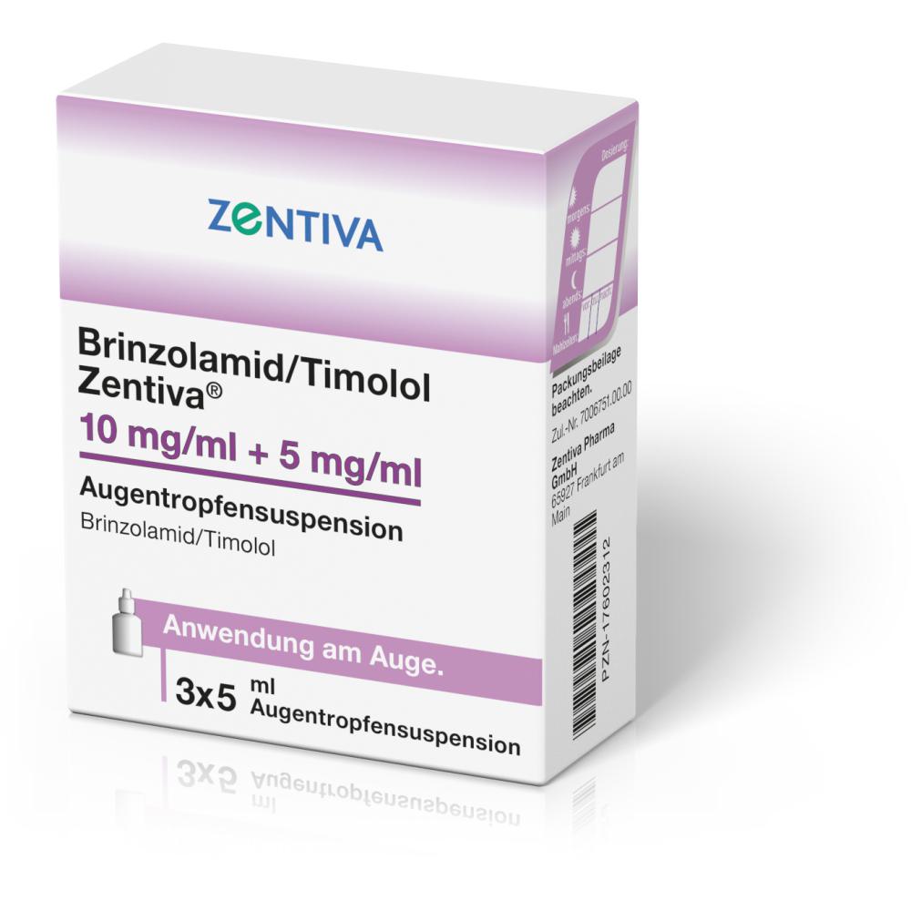 BRINZOLAMID/Timolol Zentiva 10mg/ml+5mg/ml ATR Sus BRINZOLAMID/Timolol Zentiva 10mg/ml+5mg/ml ATR Sus