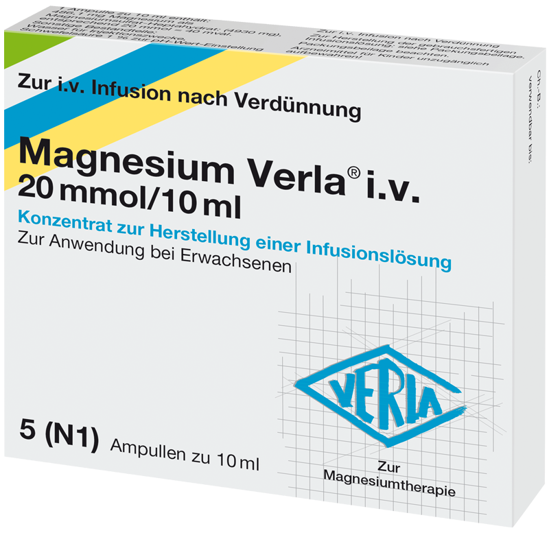 Magnesium Verla® i.v. 20 mmol/10 ml Magnesium Verla® i.v. 20 mmol/10 ml