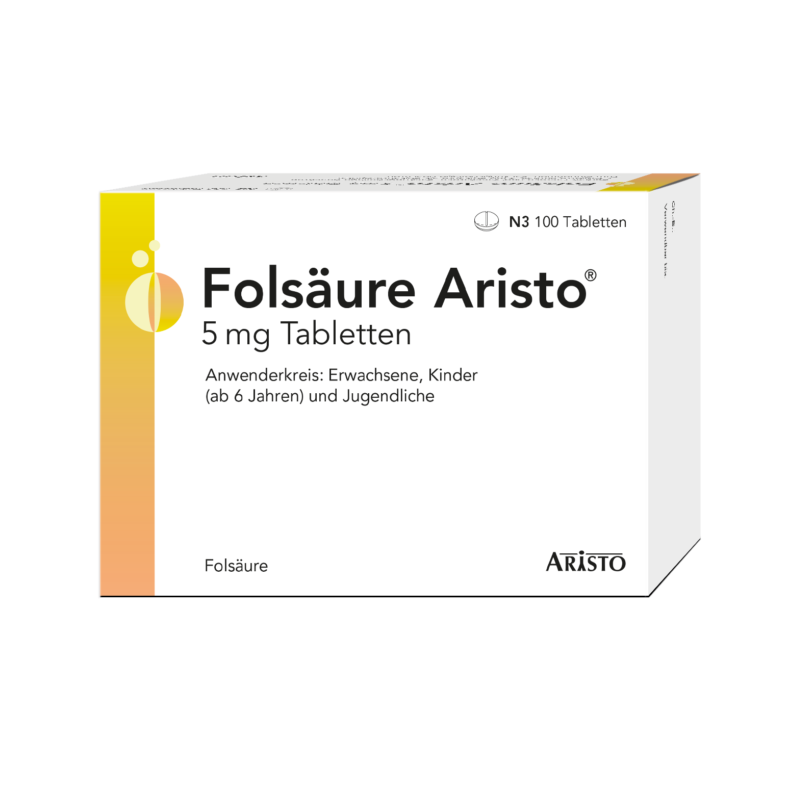 FOLSÄURE ARISTO 5 mg Tabletten FOLSÄURE ARISTO 5 mg Tabletten