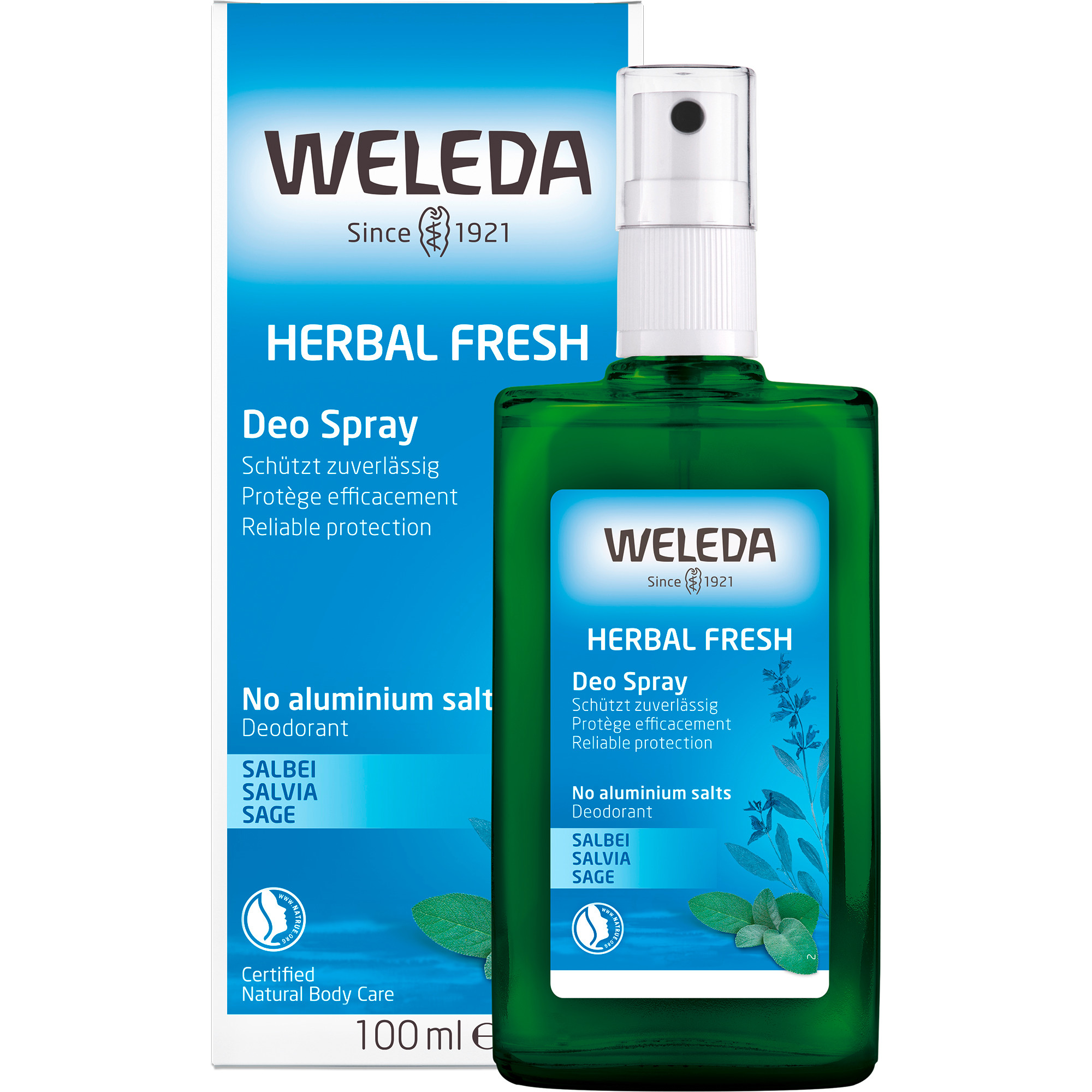 Weleda Deo Spray Nachfüllflasche Salbei - Ohne Aluminiumsalze Weleda Deo Spray Nachfüllflasche Salbei - Ohne Aluminiumsalze