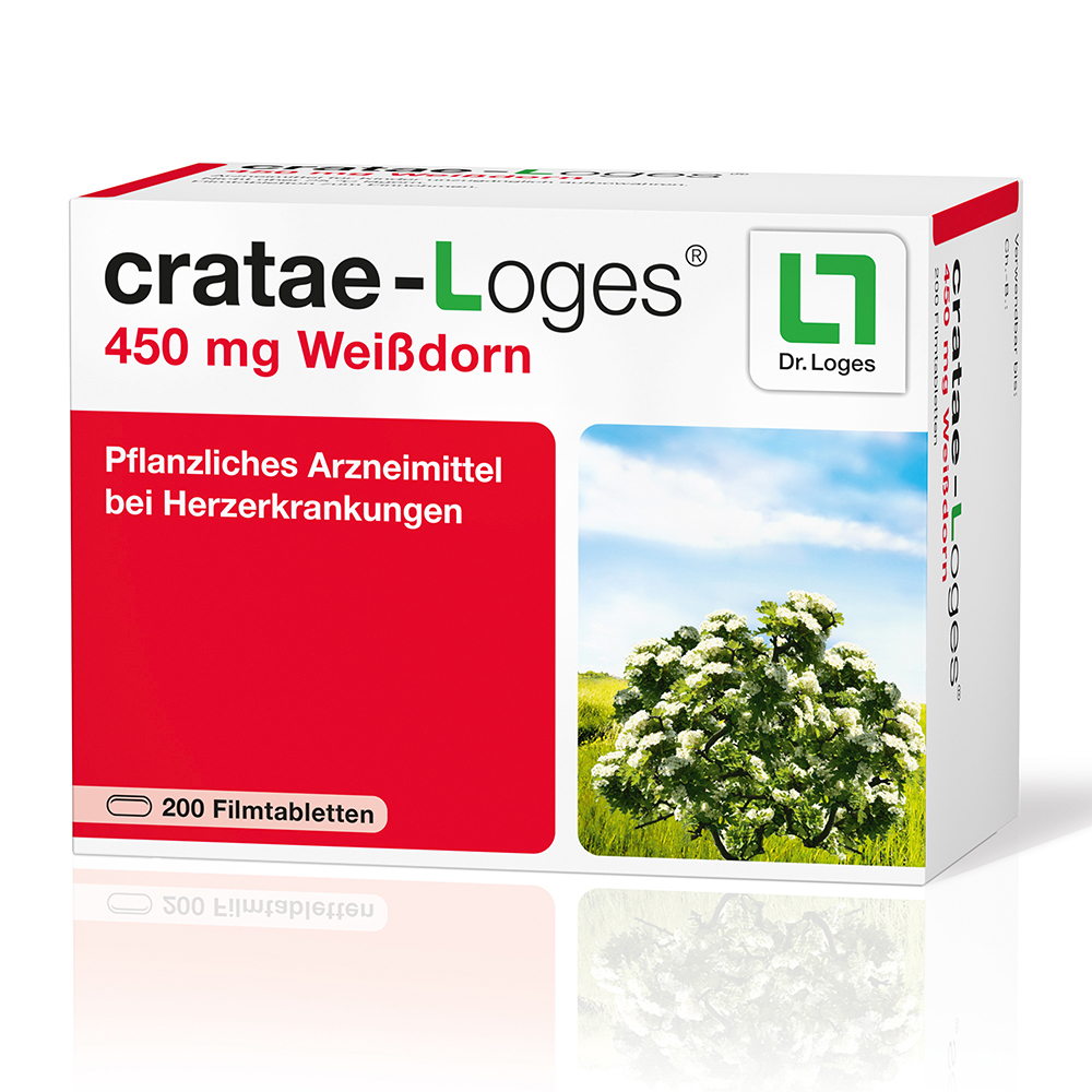CRATAE-LOGES 450 mg Weißdorn Filmtabletten CRATAE-LOGES 450 mg Weißdorn Filmtabletten