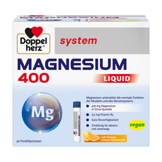 DOPPELHERZ Magnesium 400 Liquid system Trinkamp. DOPPELHERZ Magnesium 400 Liquid system Trinkamp.
