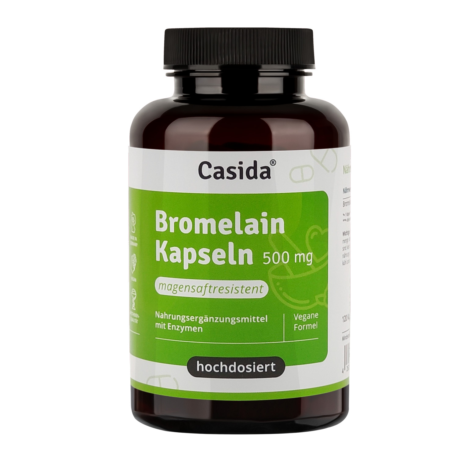 BROMELAIN 500 mg hochdosiert magensaftresist.Kaps. BROMELAIN 500 mg hochdosiert magensaftresist.Kaps.