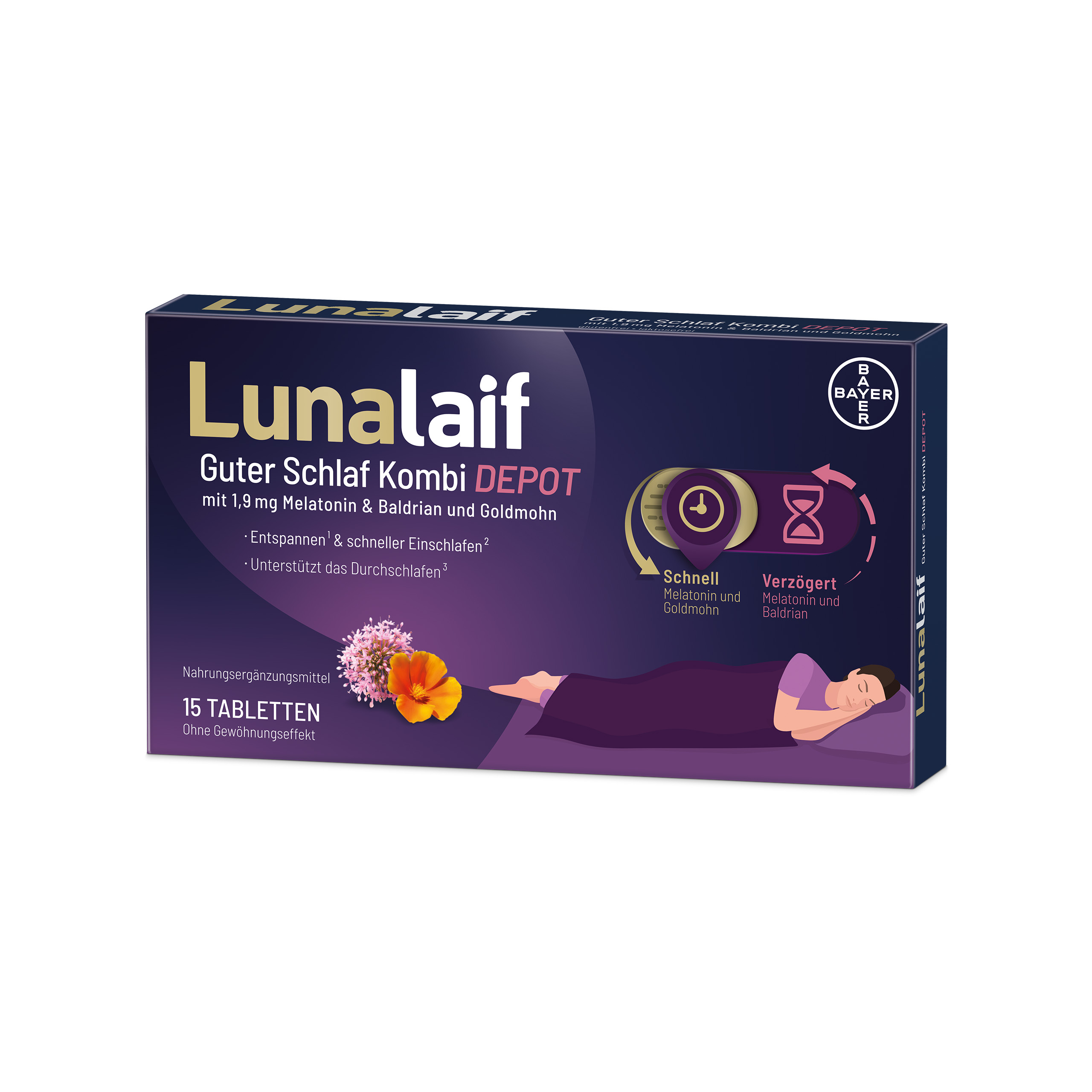 LUNALAIF Guter Schlaf Kombi Depot Tabletten LUNALAIF Guter Schlaf Kombi Depot Tabletten