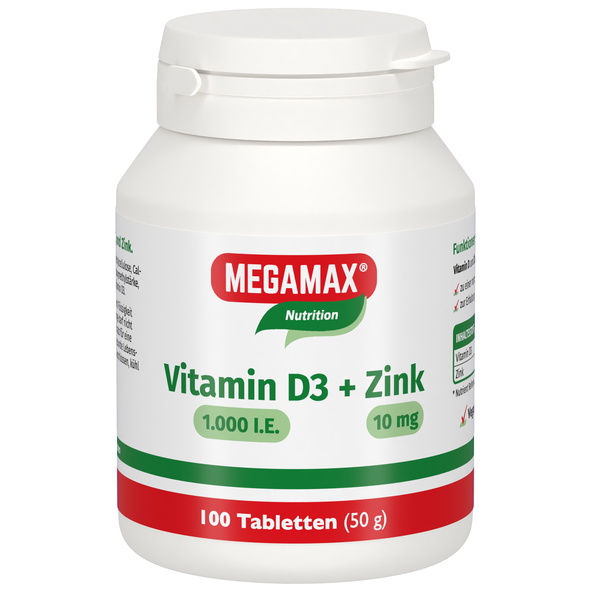 VITAMIN D3 1.000 I.E.+Zink 10 mg Tabletten VITAMIN D3 1.000 I.E.+Zink 10 mg Tabletten