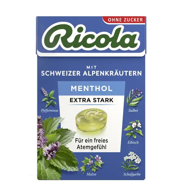 RICOLA o.Z.Box Menthol extra stark Bonbons RICOLA o.Z.Box Menthol extra stark Bonbons