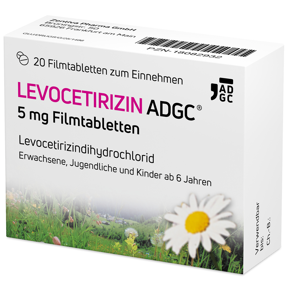 LEVOCETIRIZIN ADGC 5 mg Filmtabletten LEVOCETIRIZIN ADGC 5 mg Filmtabletten