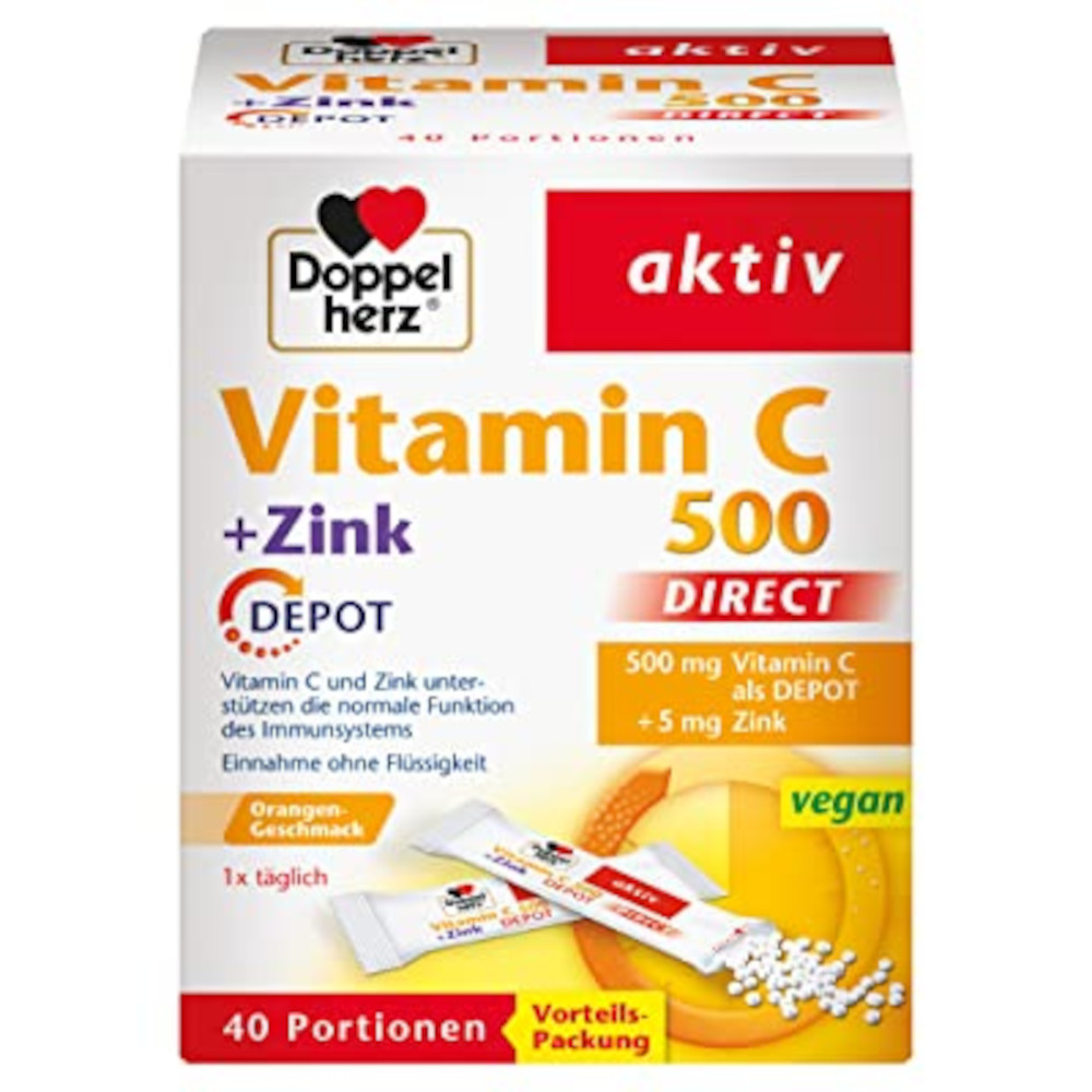 DOPPELHERZ Vitamin C 500+Zink+D3 Depot DIRECT Pel. DOPPELHERZ Vitamin C 500+Zink+D3 Depot DIRECT Pel.