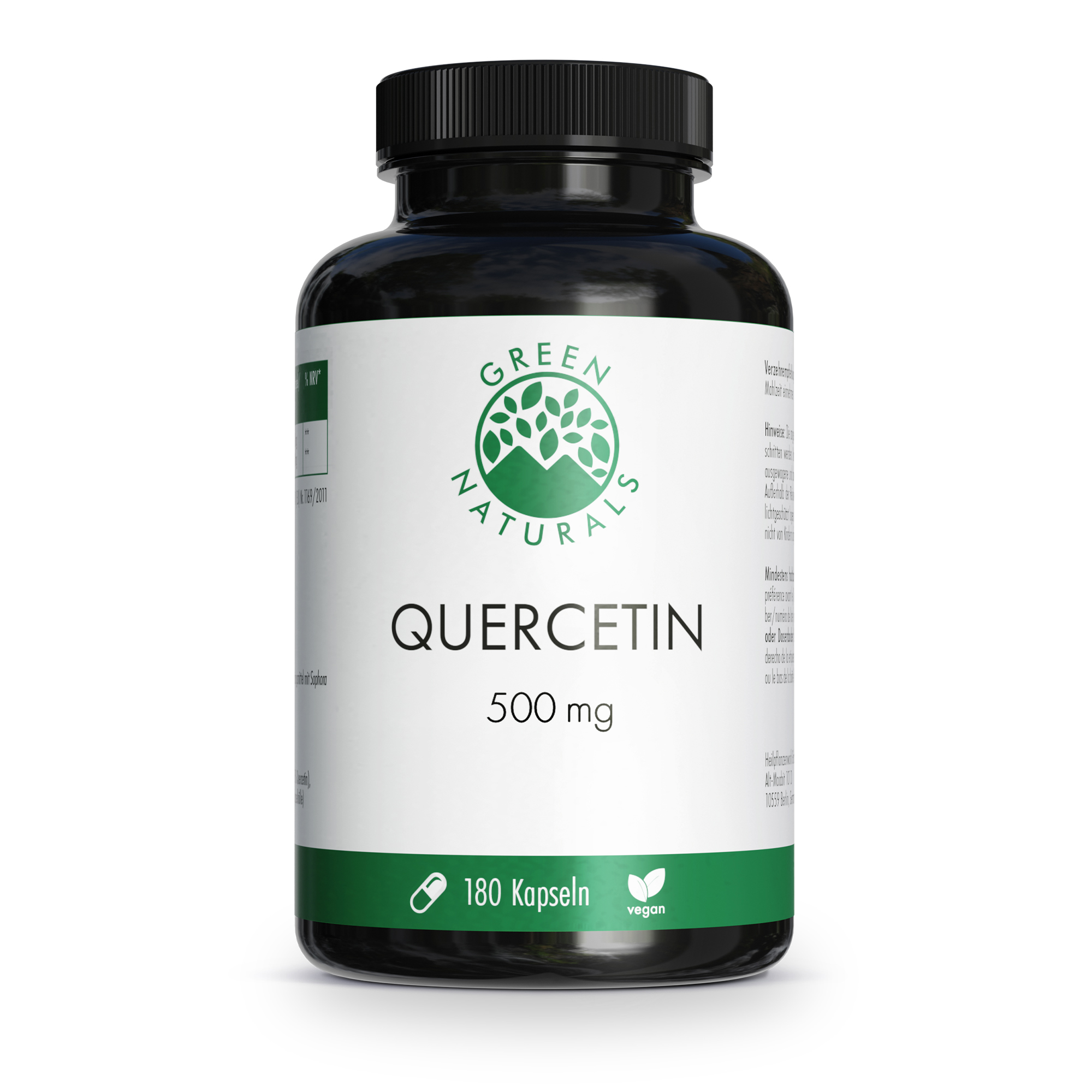 GREEN NATURALS® Quercetin 500 mg hochdosiert vegan GREEN NATURALS® Quercetin 500 mg hochdosiert vegan