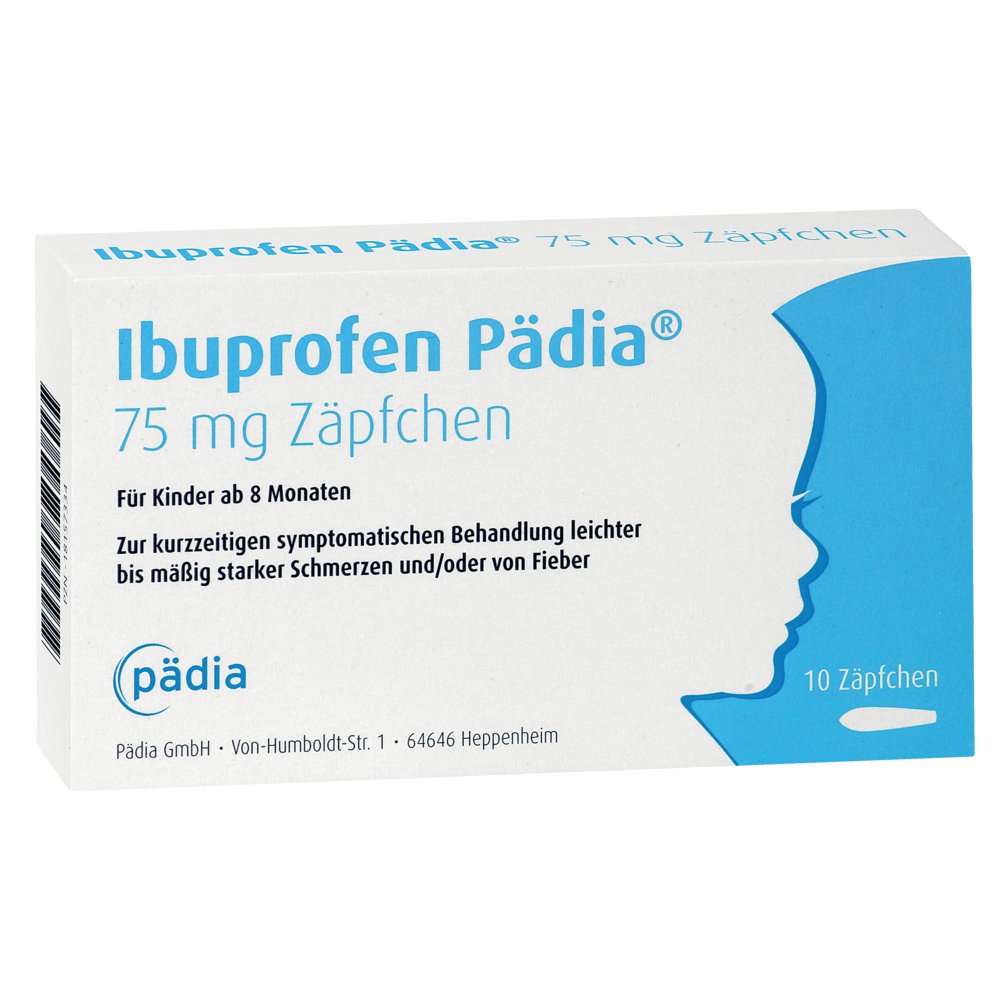 IBUPROFEN Pädia 75 mg Zäpfchen IBUPROFEN Pädia 75 mg Zäpfchen