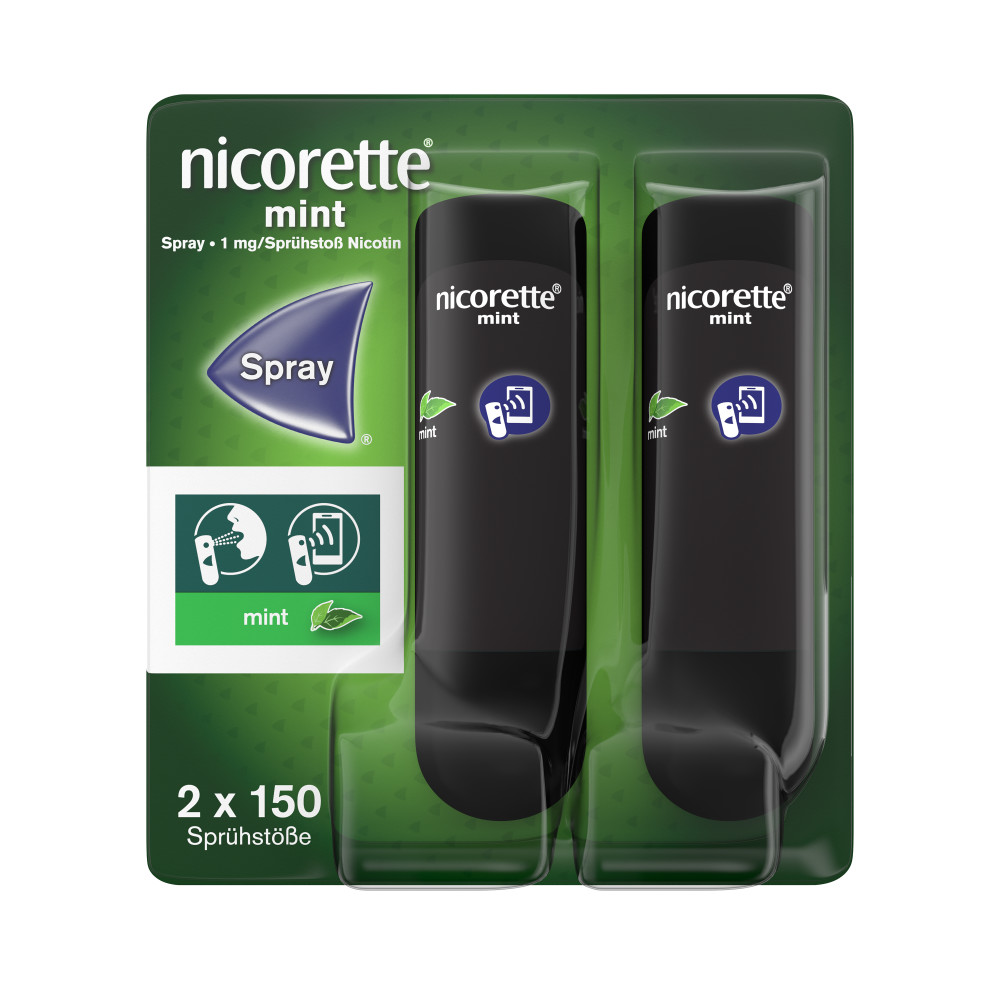 NICORETTE Mint Spray 1 mg/Sprühstoß NFC NICORETTE Mint Spray 1 mg/Sprühstoß NFC