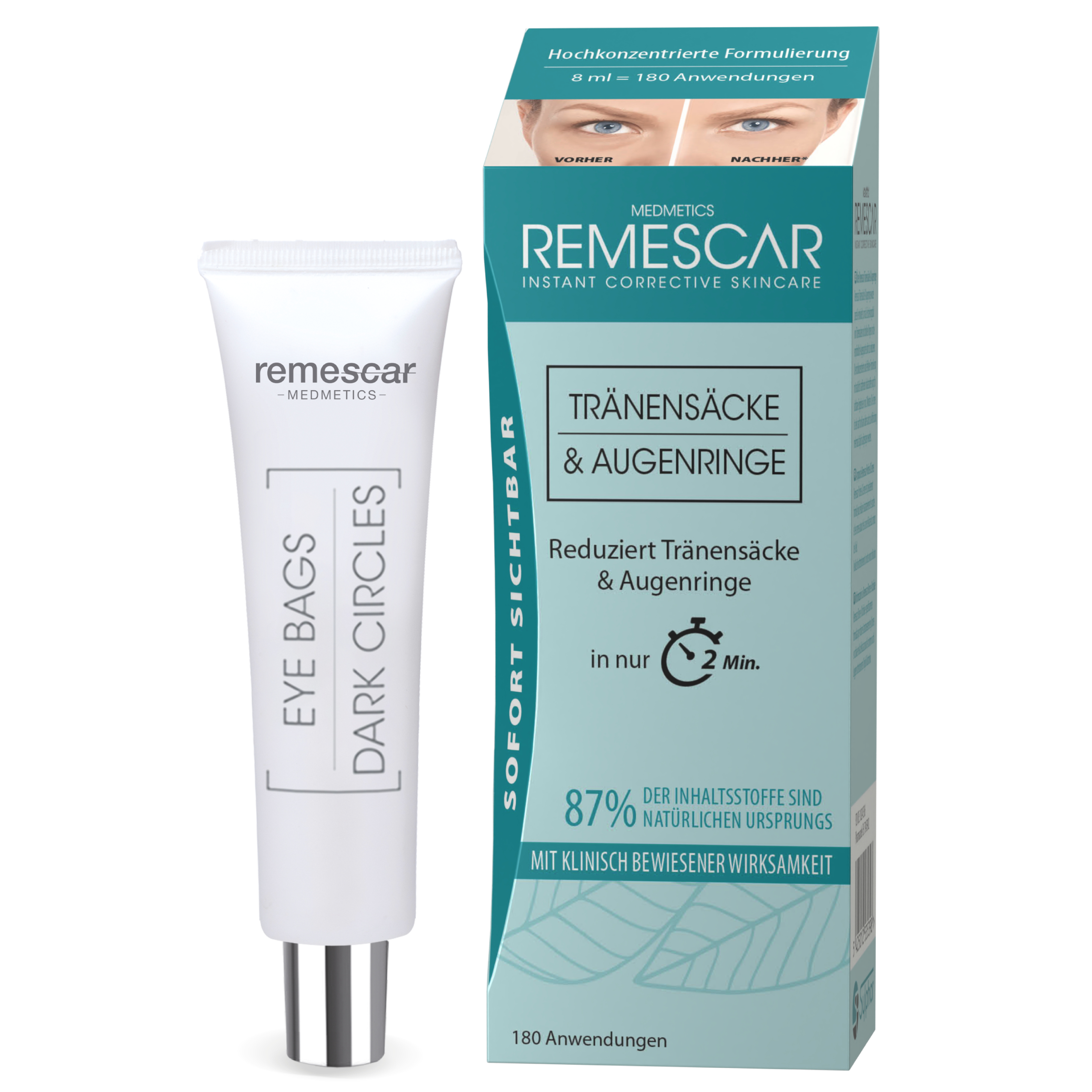 Remescar Tränensäcke & dunkle Augenringe, 8ml Remescar Tränensäcke & dunkle Augenringe, 8ml