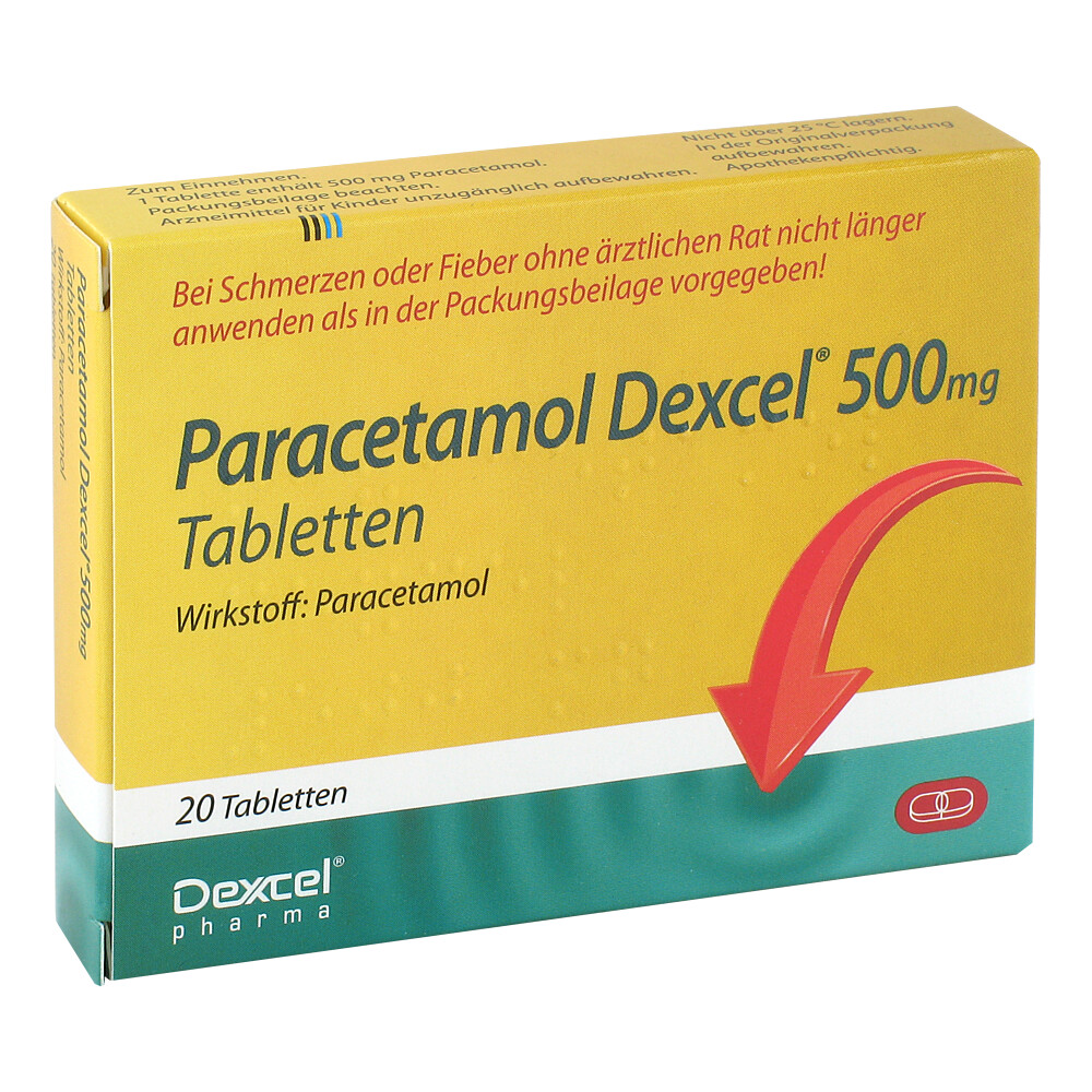PARACETAMOL Dexcel 500 mg Tabletten PARACETAMOL Dexcel 500 mg Tabletten