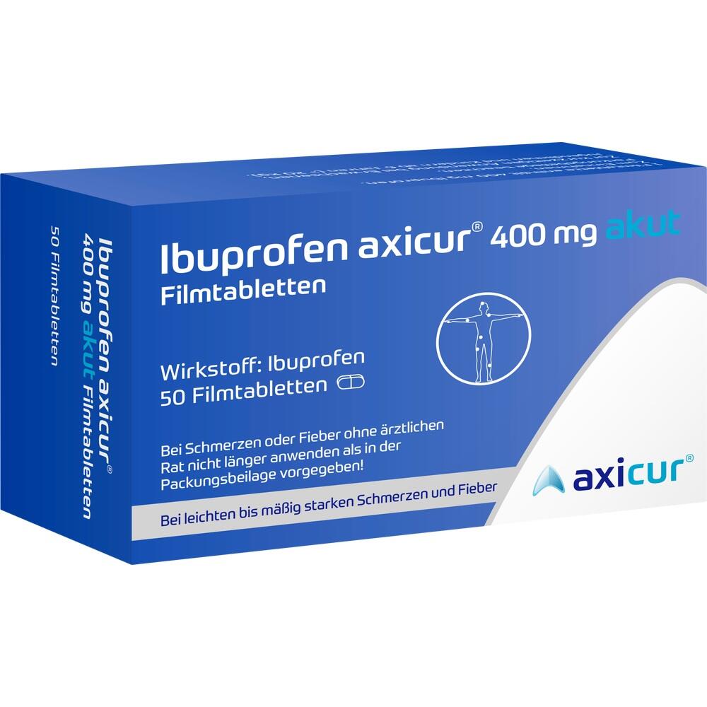 IBUPROFEN axicur 400 mg akut Filmtabletten IBUPROFEN axicur 400 mg akut Filmtabletten