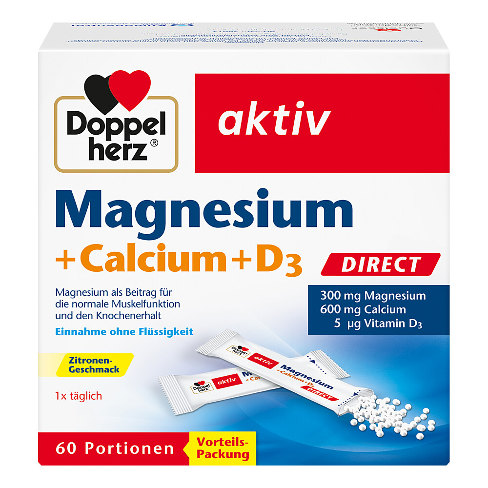 DOPPELHERZ Magnesium+Calcium+D3 DIRECT Pellets DOPPELHERZ Magnesium+Calcium+D3 DIRECT Pellets