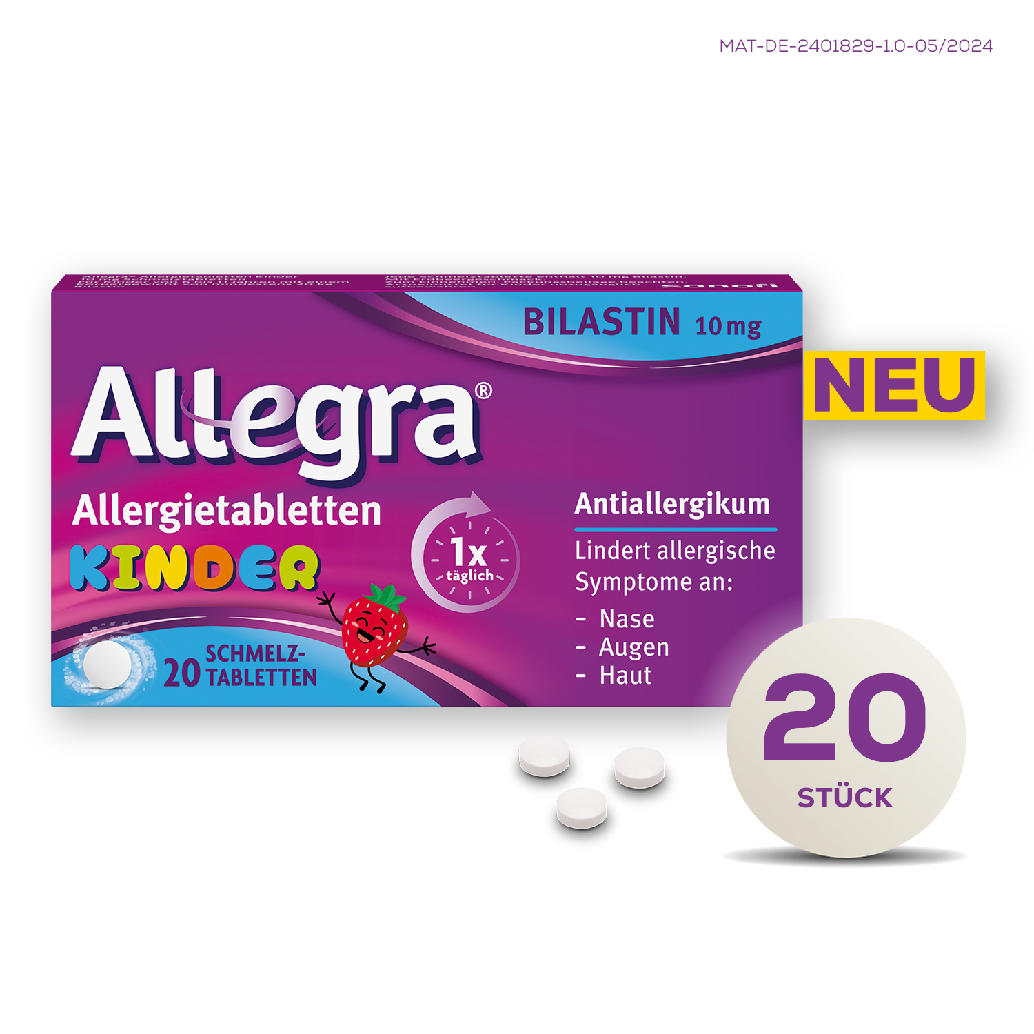 ALLEGRA Allergietabletten Kinder 10 mg Schmelztab. ALLEGRA Allergietabletten Kinder 10 mg Schmelztab.
