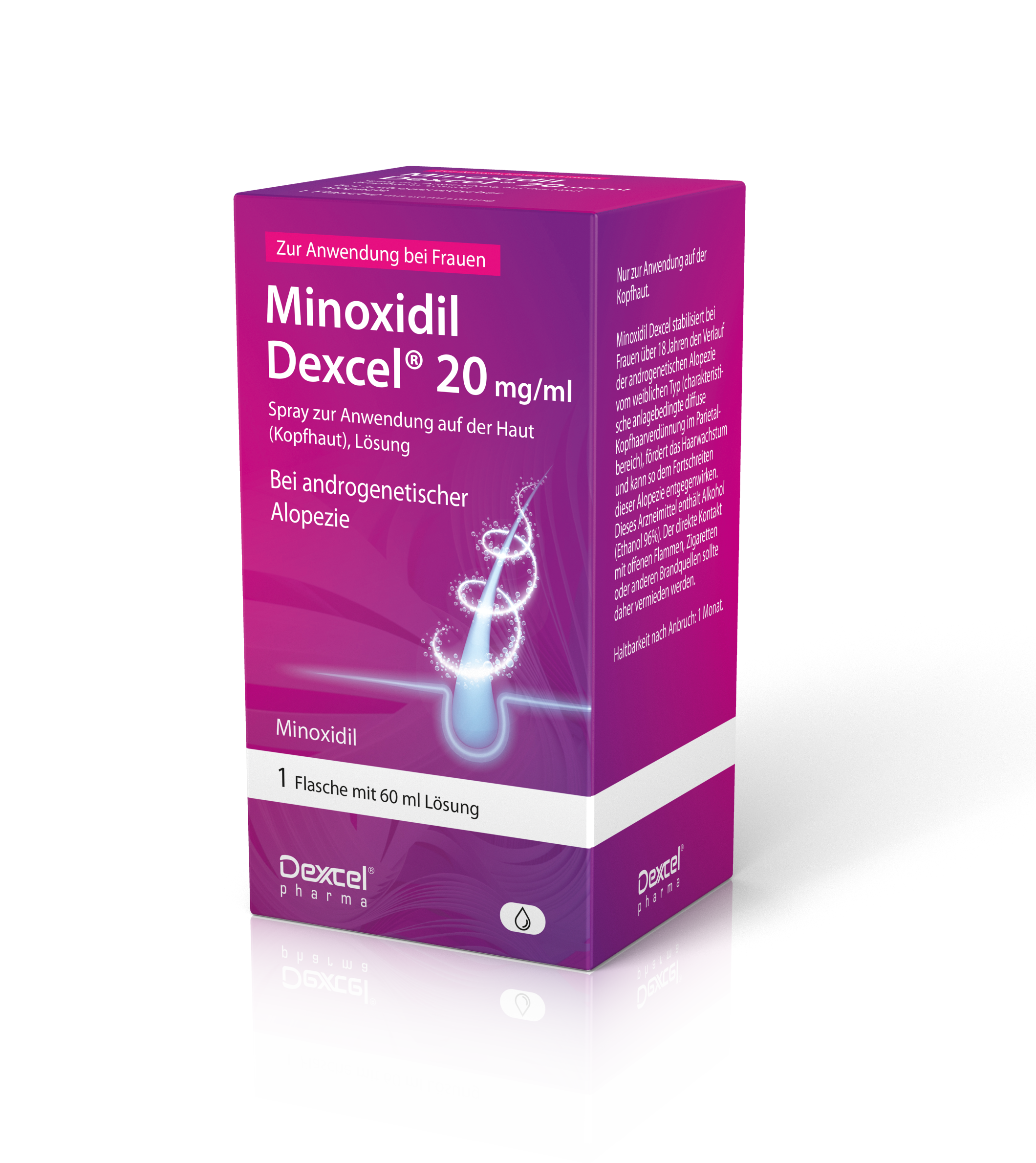 MINOXIDIL Dexcel 20 mg/ml Spray z.Anw.a.d.Kopfhaut MINOXIDIL Dexcel 20 mg/ml Spray z.Anw.a.d.Kopfhaut