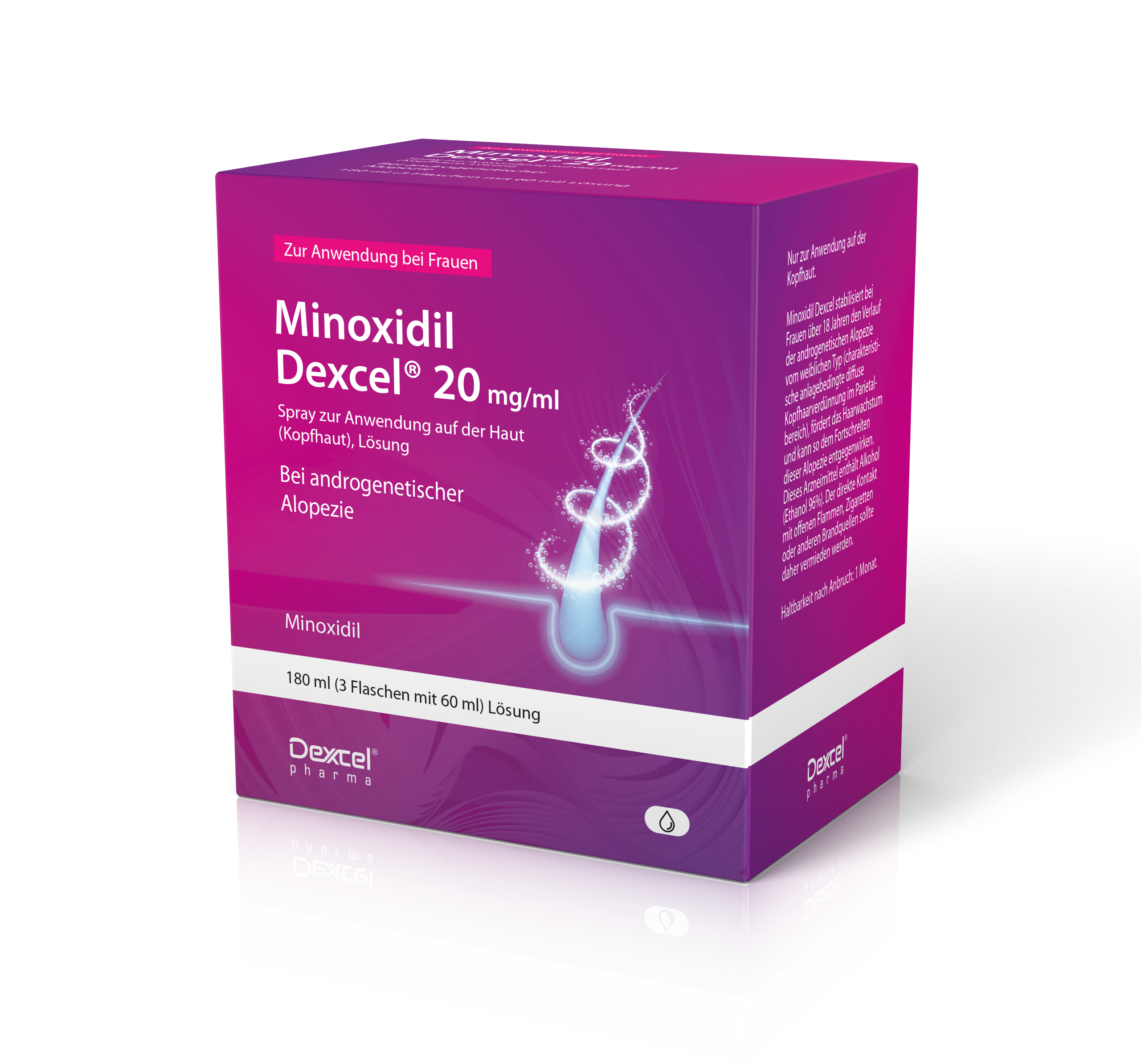 MINOXIDIL Dexcel 20 mg/ml Spray z.Anw.a.d.Kopfhaut MINOXIDIL Dexcel 20 mg/ml Spray z.Anw.a.d.Kopfhaut