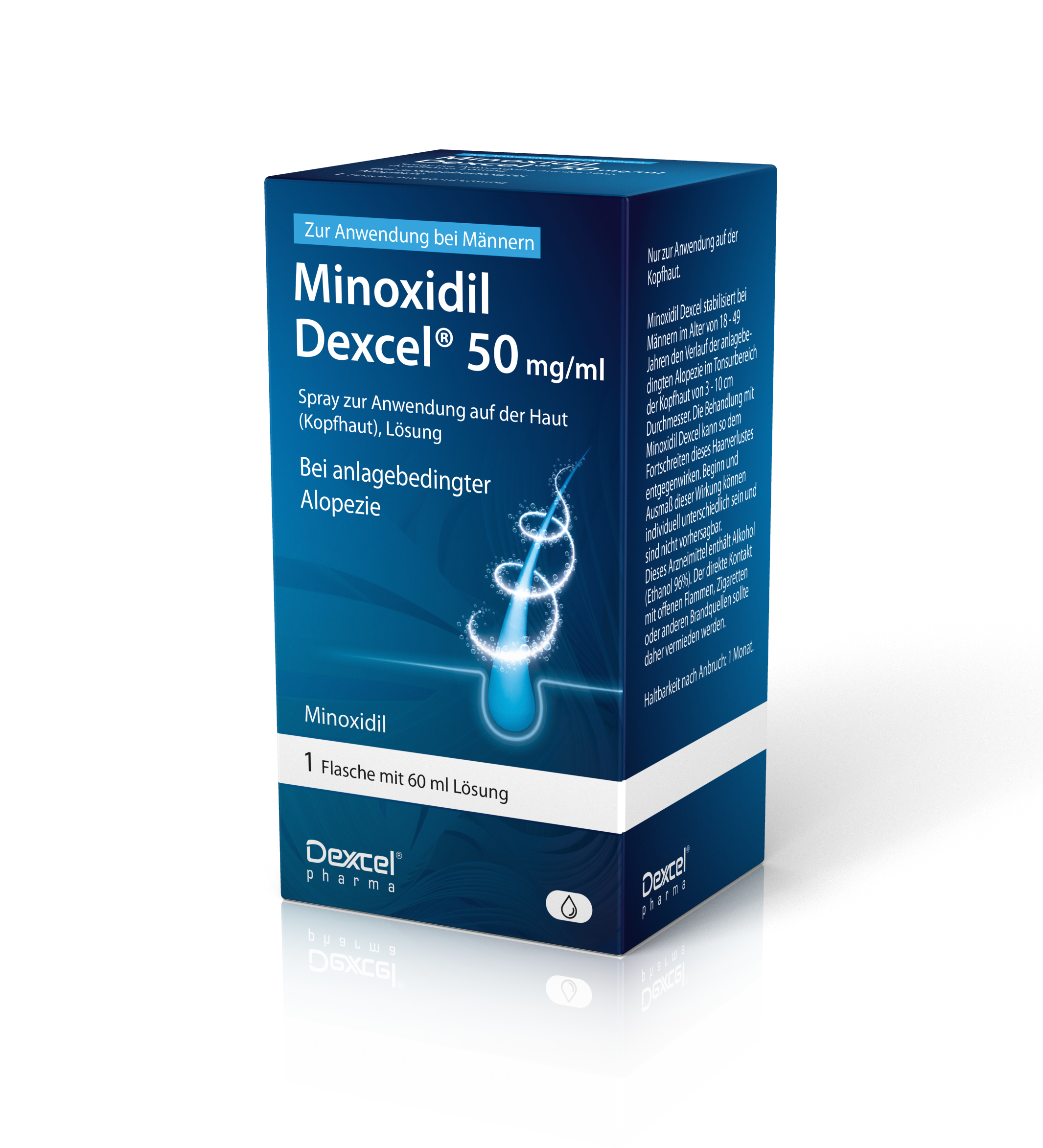 MINOXIDIL Dexcel 50 mg/ml Spray z.Anw.a.d.Kopfhaut MINOXIDIL Dexcel 50 mg/ml Spray z.Anw.a.d.Kopfhaut