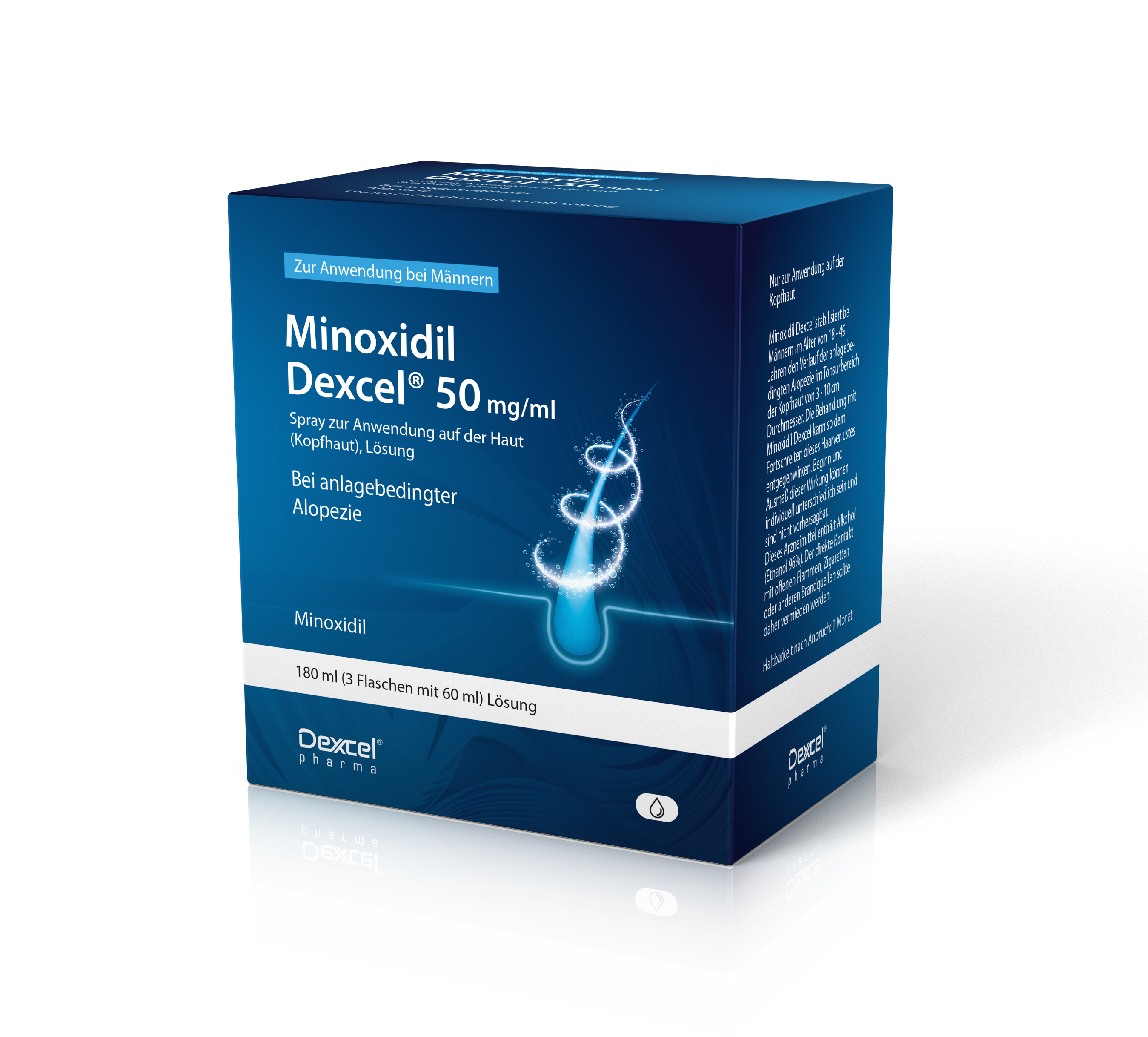 MINOXIDIL Dexcel 50 mg/ml Spray z.Anw.a.d.Kopfhaut MINOXIDIL Dexcel 50 mg/ml Spray z.Anw.a.d.Kopfhaut