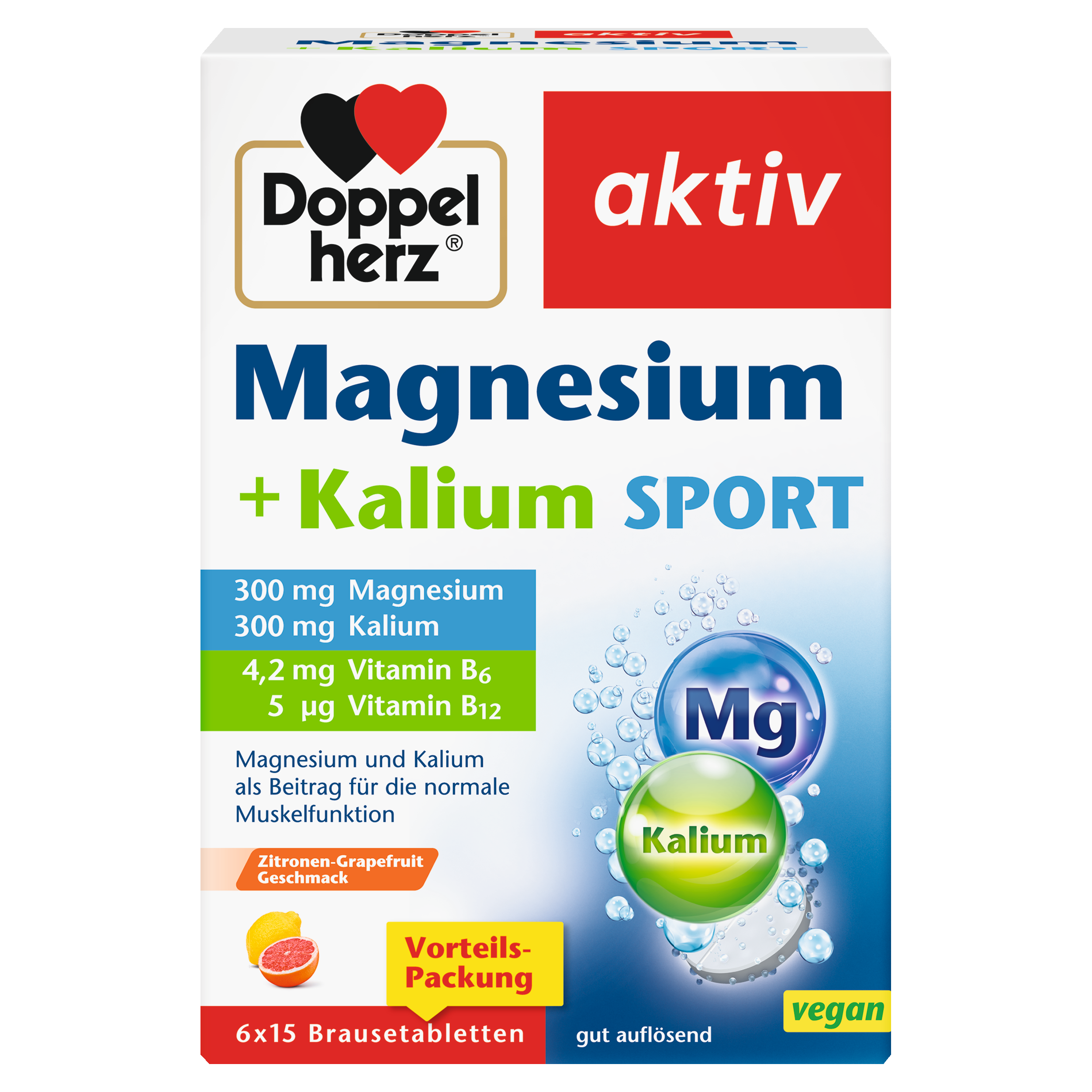 DOPPELHERZ Magnesium+Kalium Sport Brausetabletten DOPPELHERZ Magnesium+Kalium Sport Brausetabletten