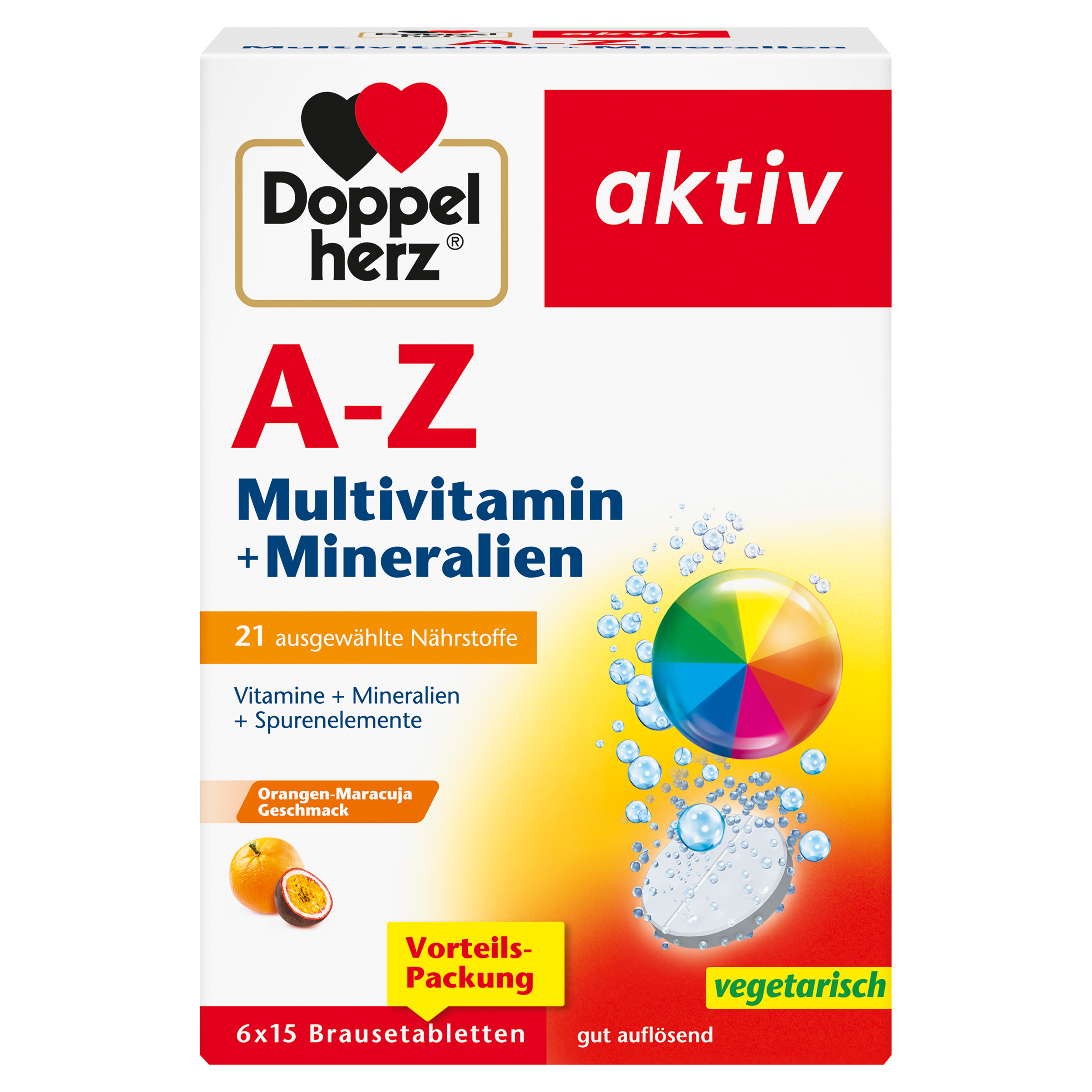 DOPPELHERZ A-Z Multivitamin+Mineralien Brausetabl. DOPPELHERZ A-Z Multivitamin+Mineralien Brausetabl.