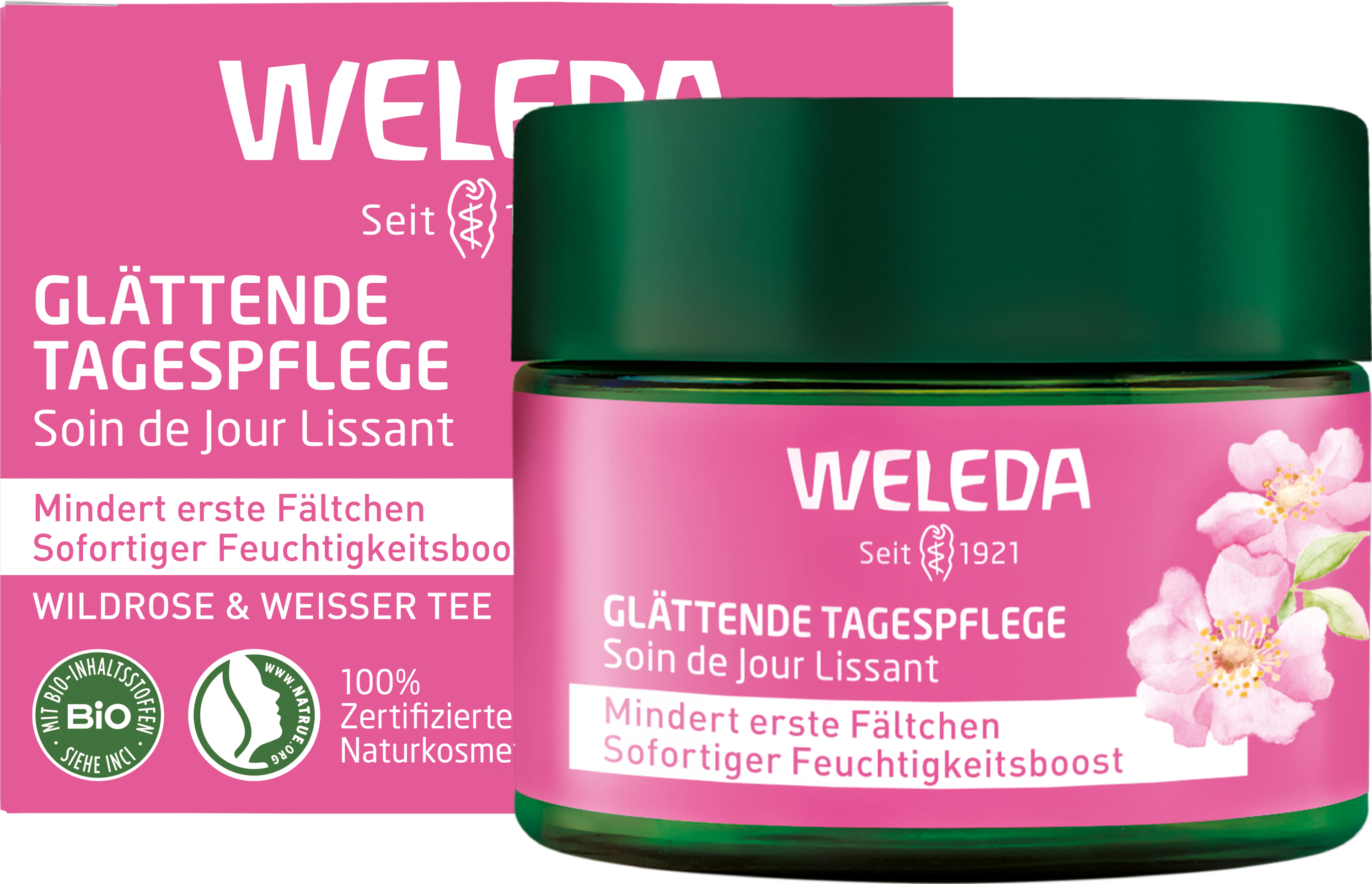 WELEDA glättende Tagespflege Wildrose & weißer Tee WELEDA glättende Tagespflege Wildrose & weißer Tee