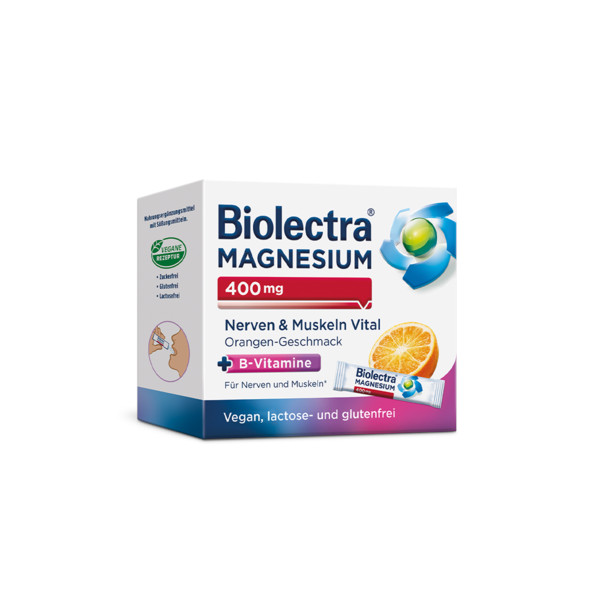 BIOLECTRA Magnesium 400 mg Nerven & Muskeln Vital BIOLECTRA Magnesium 400 mg Nerven & Muskeln Vital