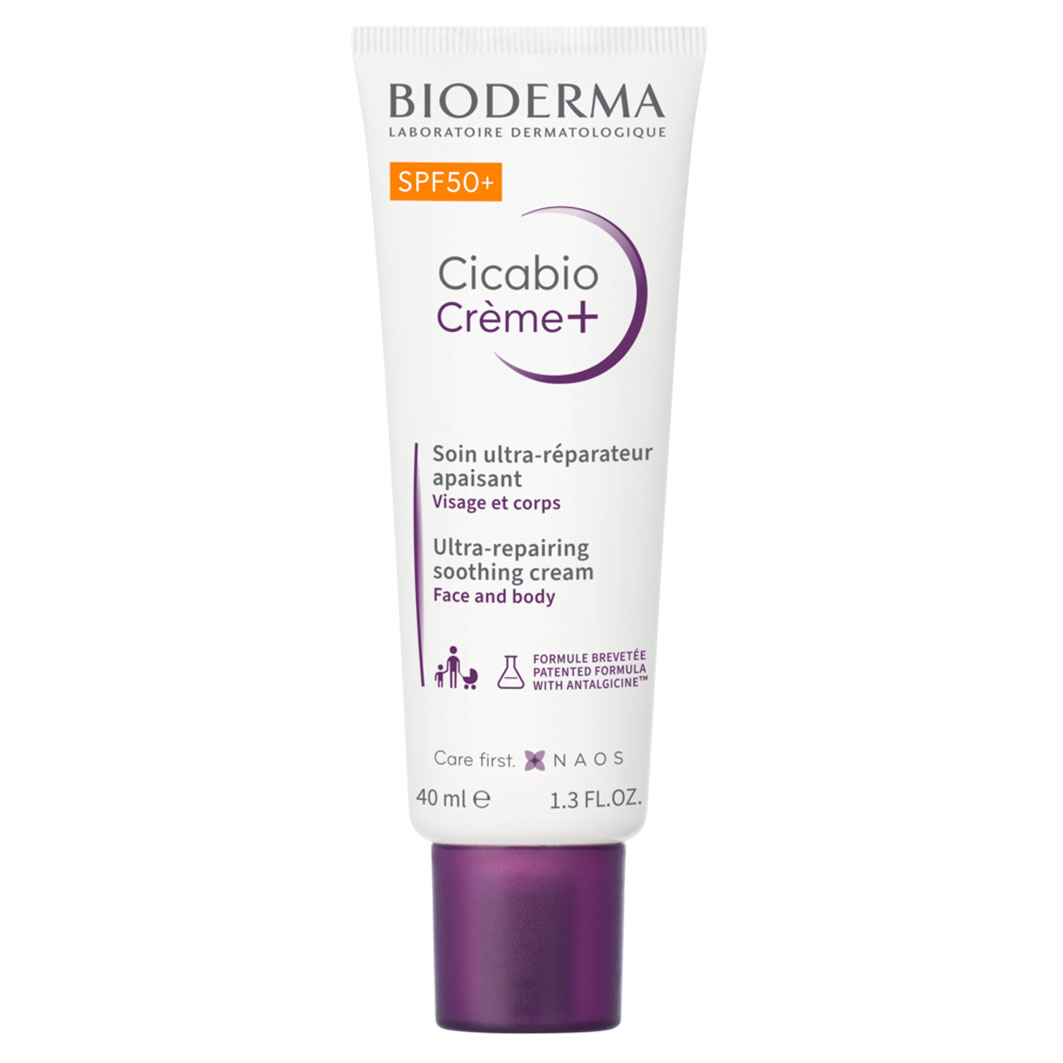 Cicabio Creme+ LSF 50+ Repariende und beruhigende Wundpflege-Creme mit Sonnenschutz Cicabio Creme+ LSF 50+ Repariende und beruhigende Wundpflege-Creme mit Sonnenschutz