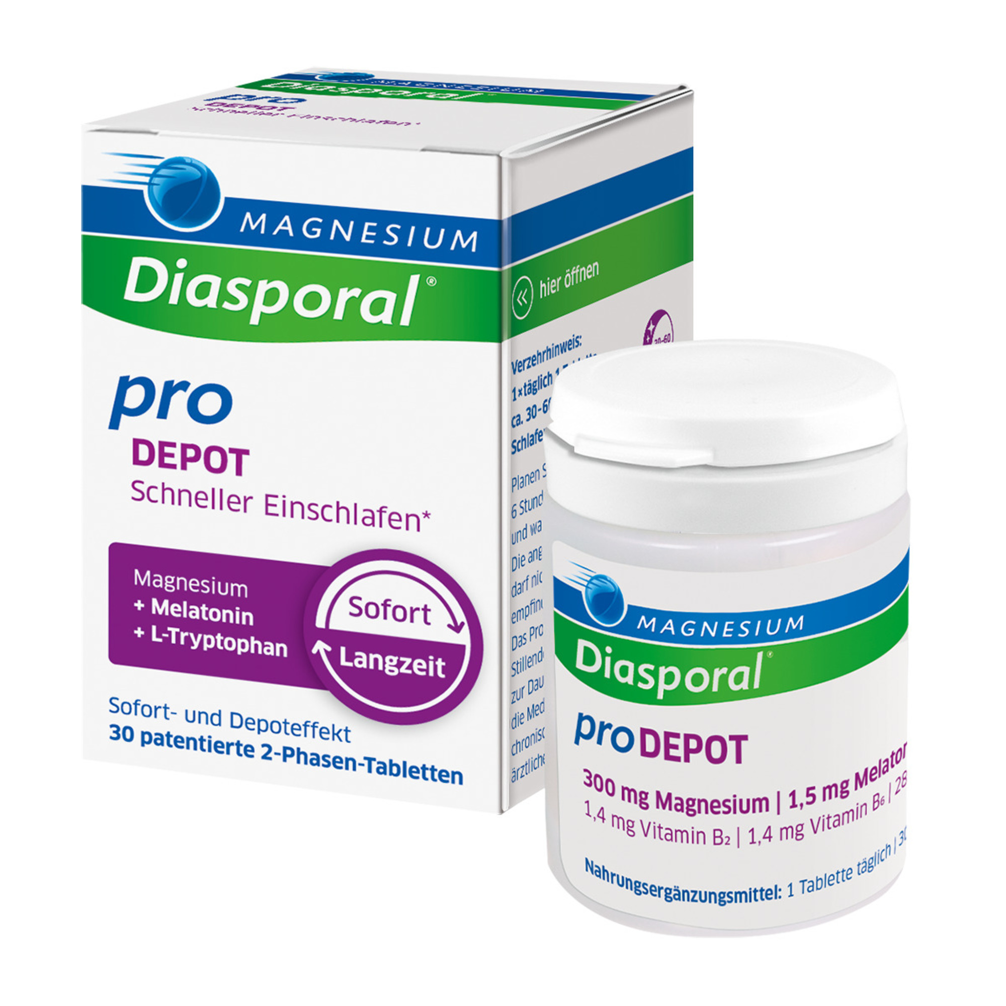 MAGNESIUM DIASPORAL pro DEPOT Schneller Einschlaf. MAGNESIUM DIASPORAL pro DEPOT Schneller Einschlaf.