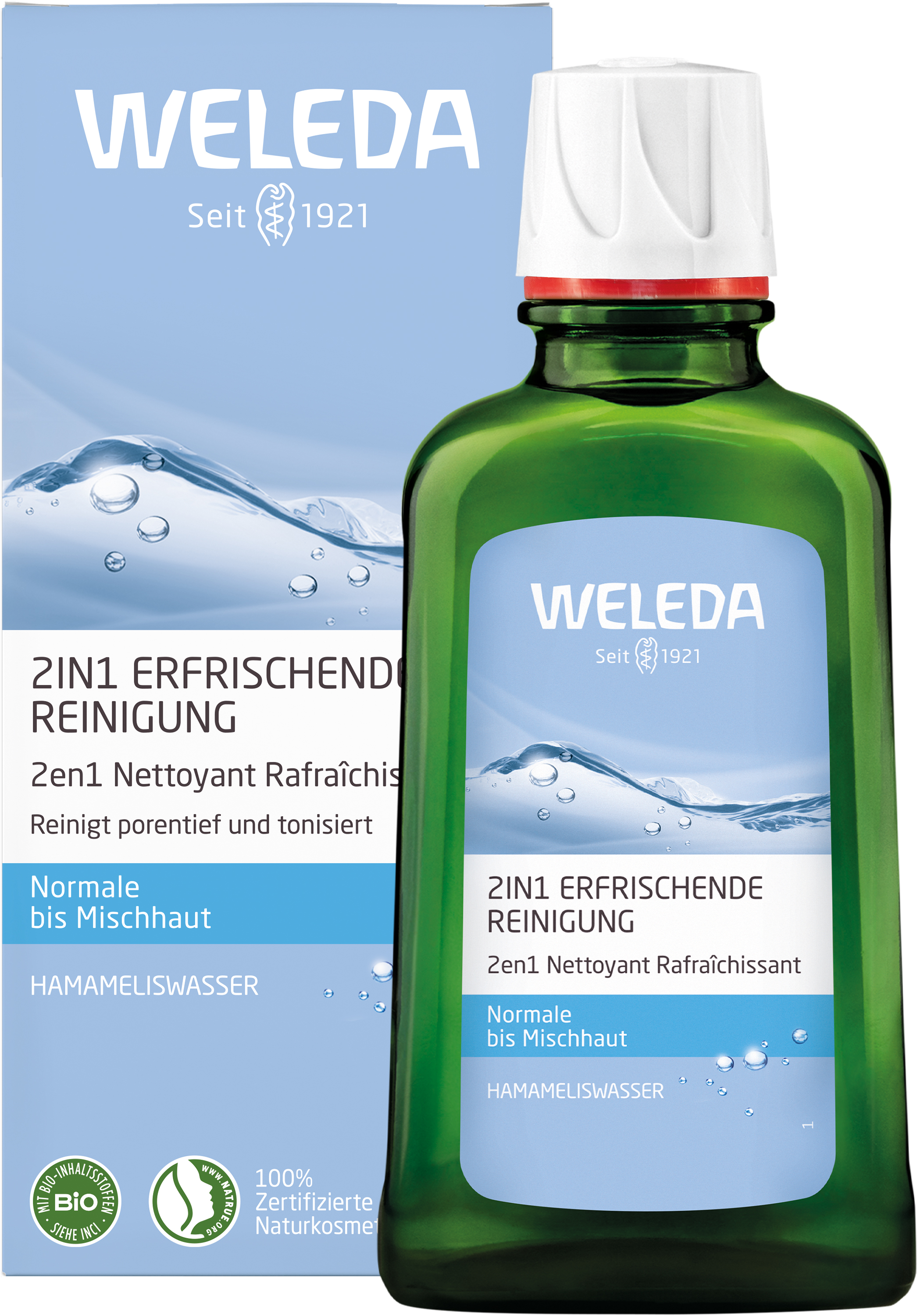 Weleda 2in1 Erfrischende Reinigung - reinigt & tonisiert Weleda 2in1 Erfrischende Reinigung - reinigt & tonisiert