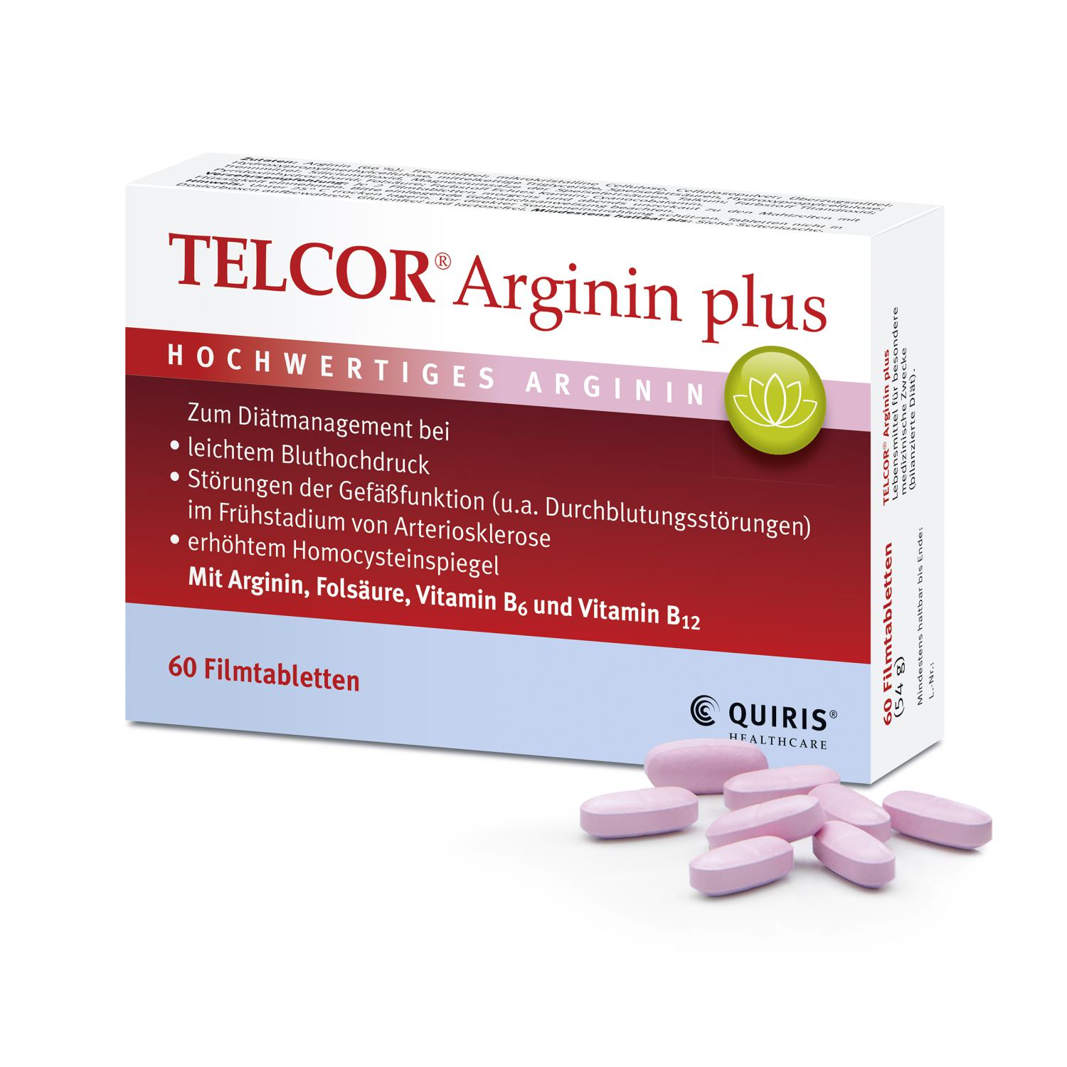 TELCOR Arginin plus Filmtabletten TELCOR Arginin plus Filmtabletten