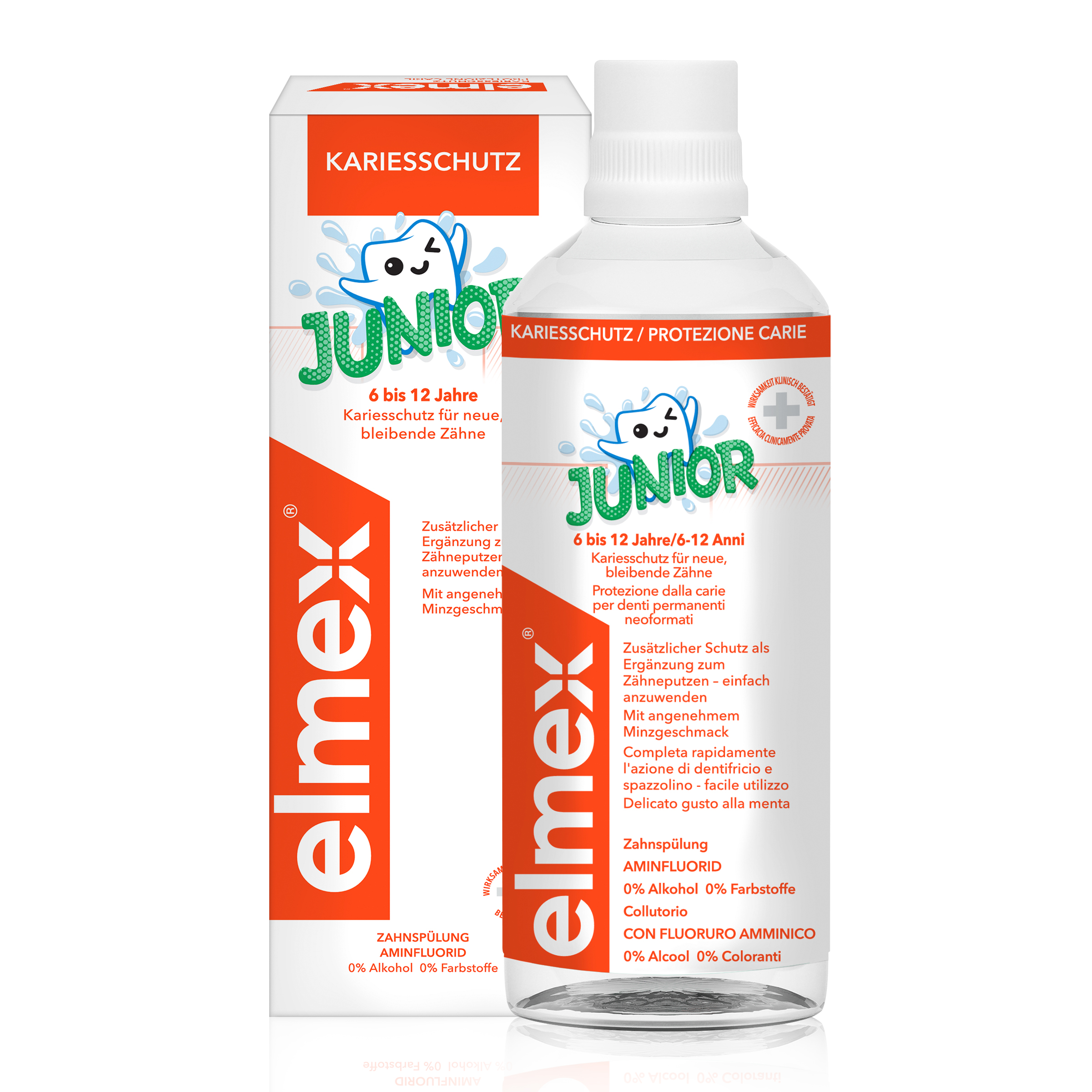 elmex Junior Zahnspülung - für Kinder von 6-12 Jahren elmex Junior Zahnspülung - für Kinder von 6-12 Jahren