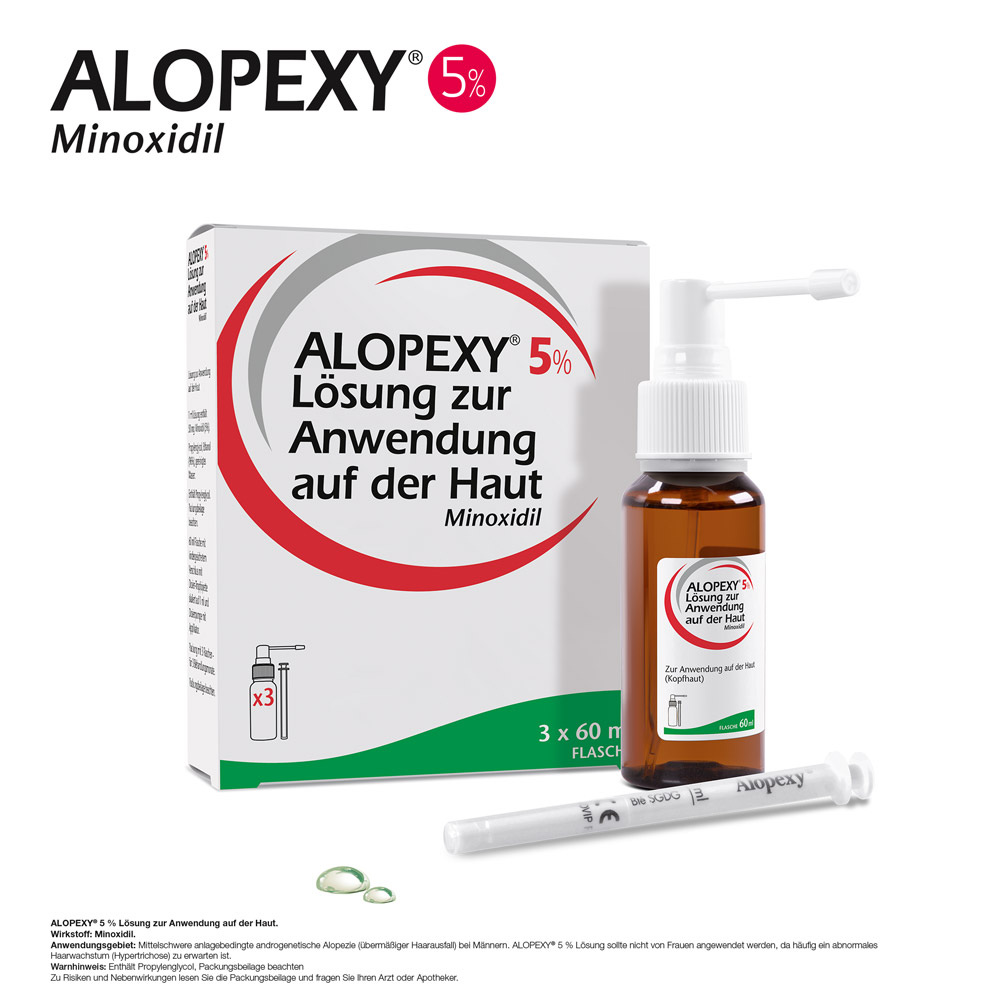 ALOPEXY 5% Lösung zur Anwendung auf der Haut ALOPEXY 5% Lösung zur Anwendung auf der Haut